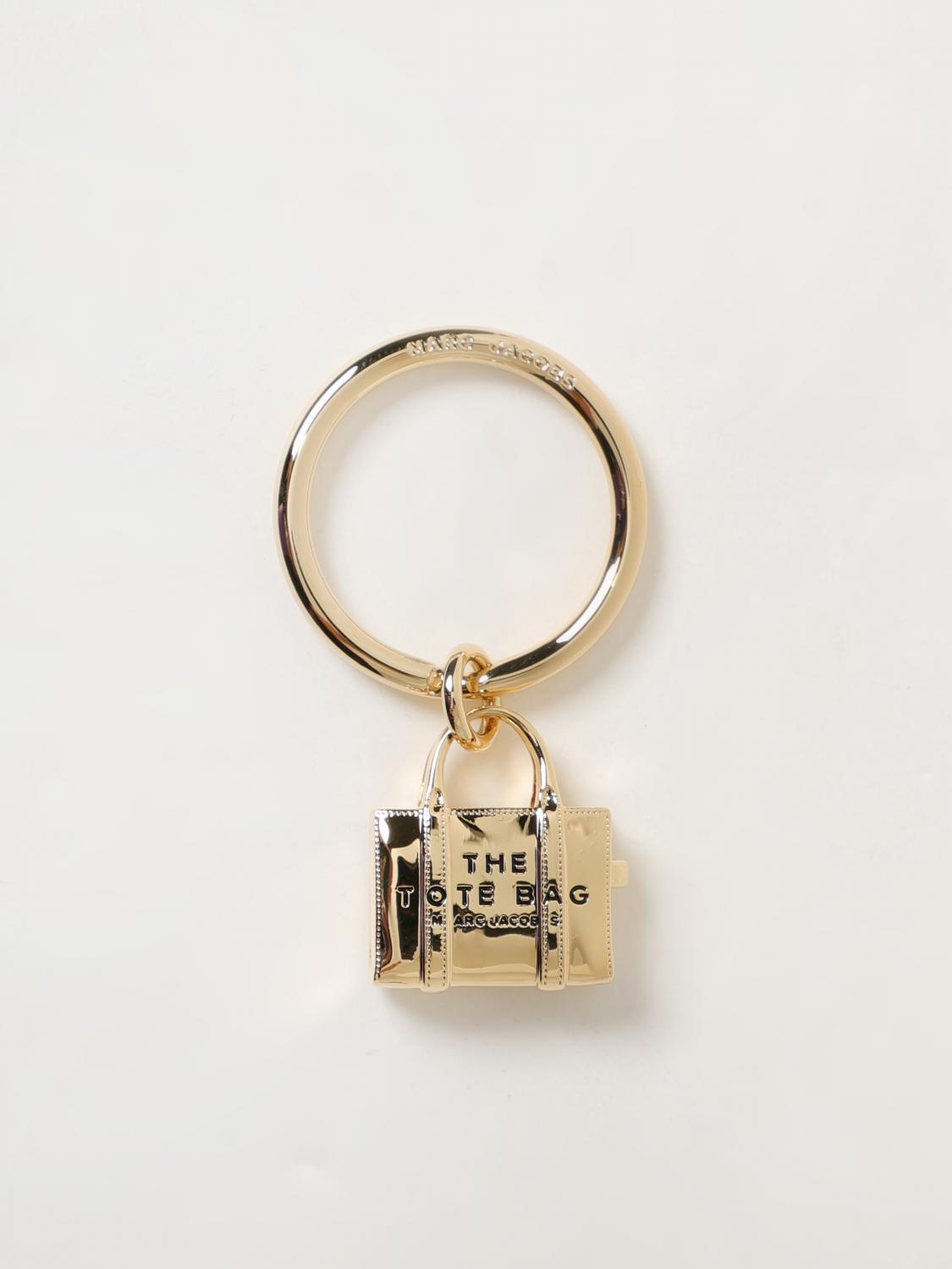 Marc Jacobs The Tote Bag Keyring In 金色