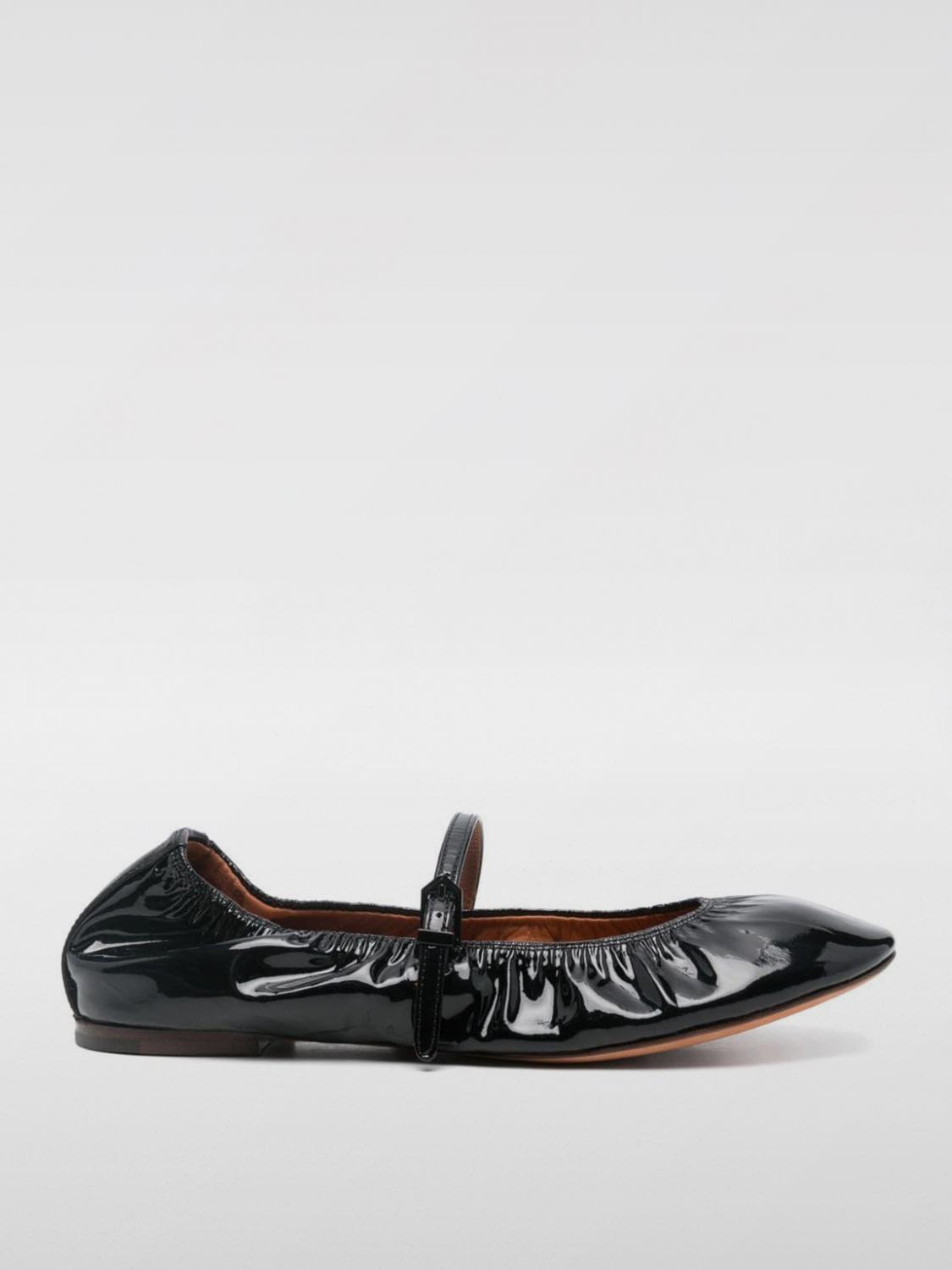 Lanvin Ballet Flats  Woman Color Black In Schwarz