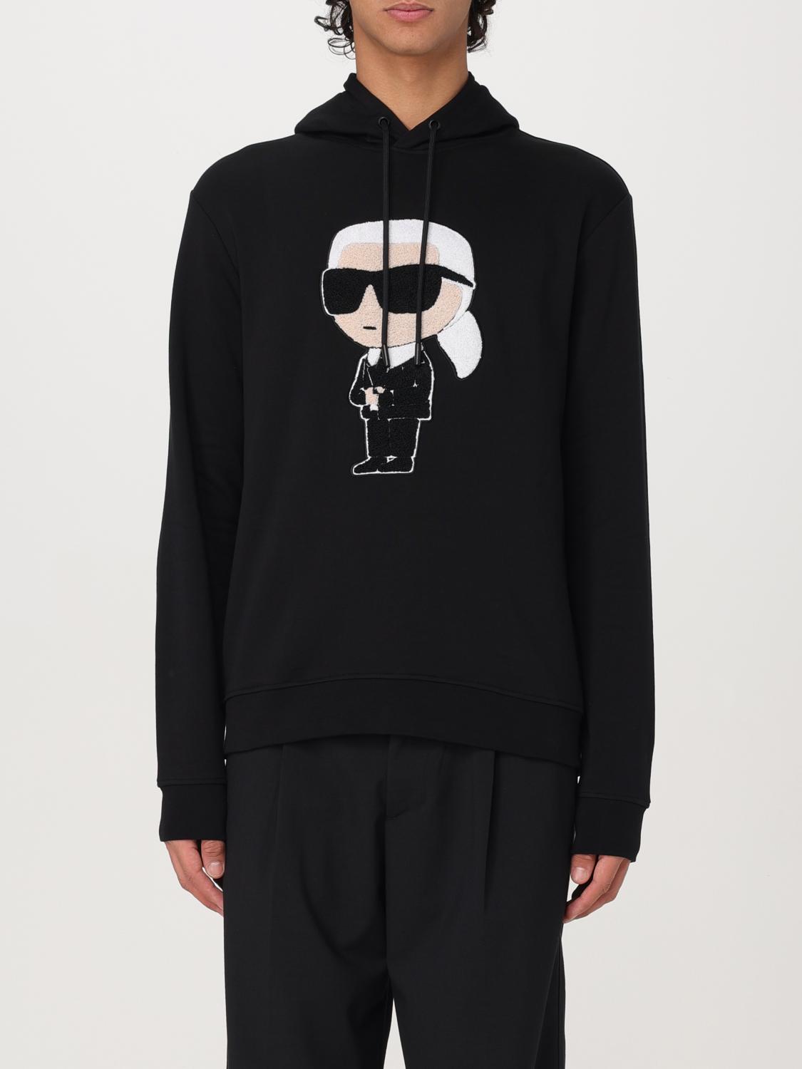 Karl Lagerfeld Patch Hoodie In Schwarz