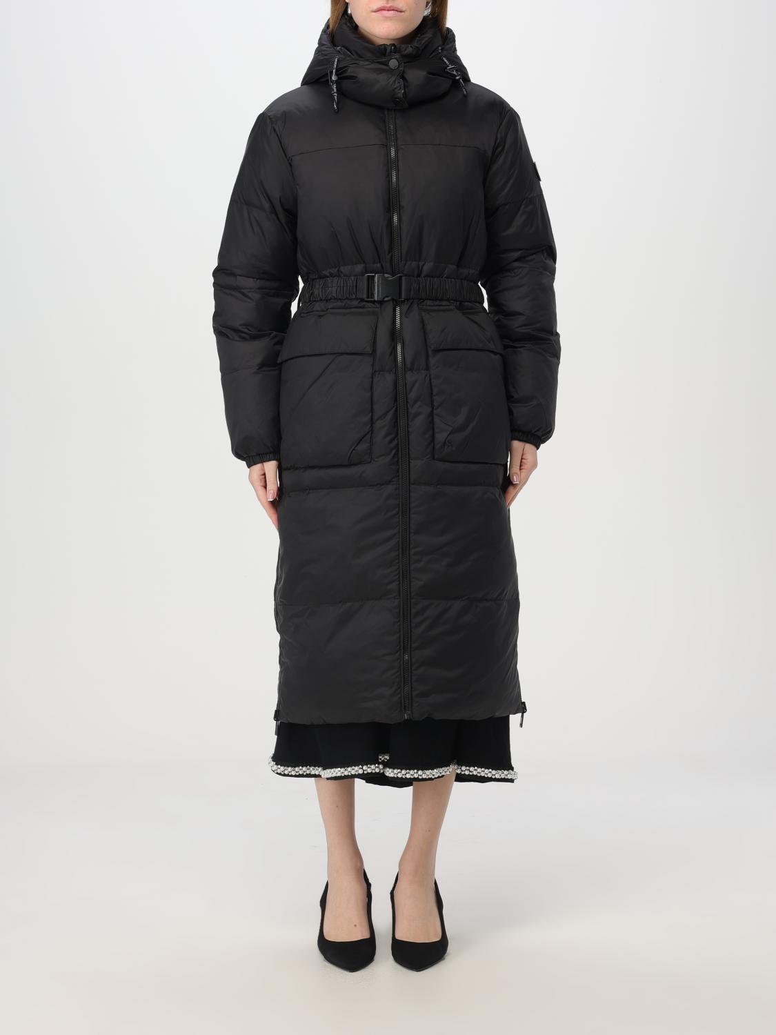 Karl Lagerfeld Reversible Down Coat In Schwarz