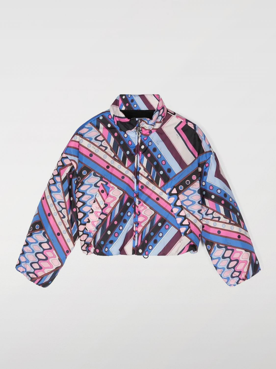 Shop Pucci Jacket  Kids Color Multicolor In Bunt