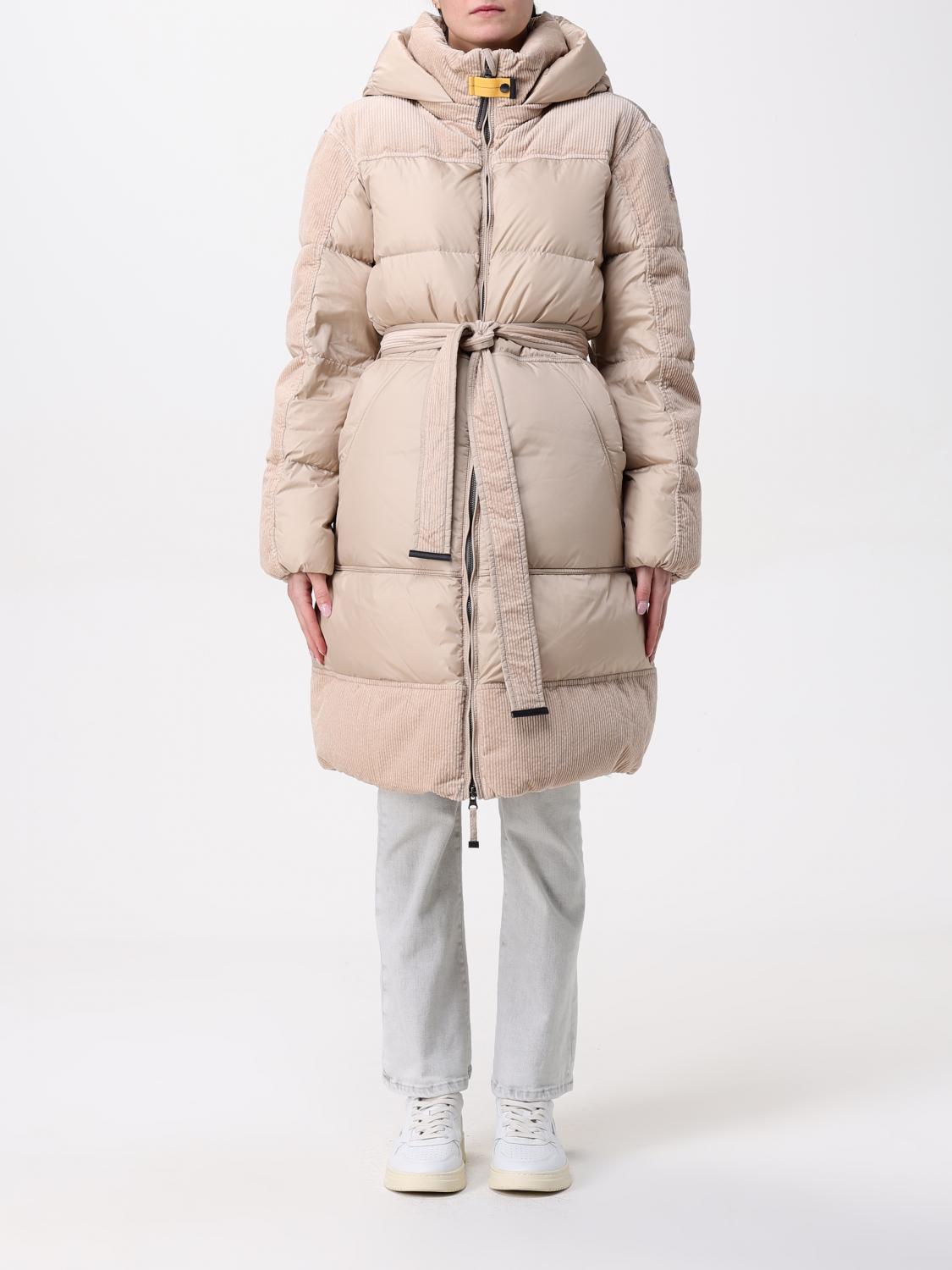 Parajumpers Interstellar - Woman Hooded Down Jacket In Beige