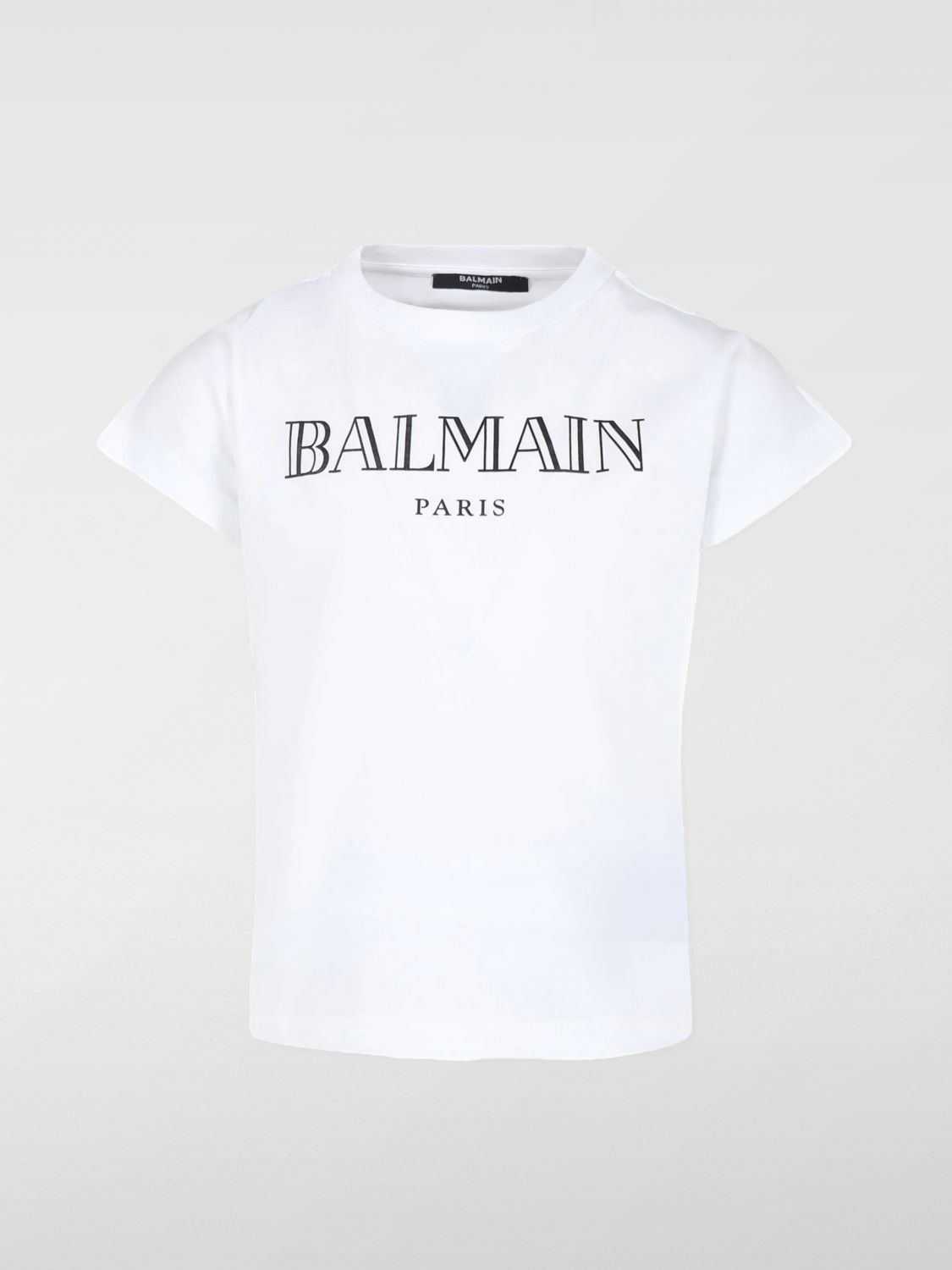 Shop Balmain T-shirt  Kids Color White In Weiss