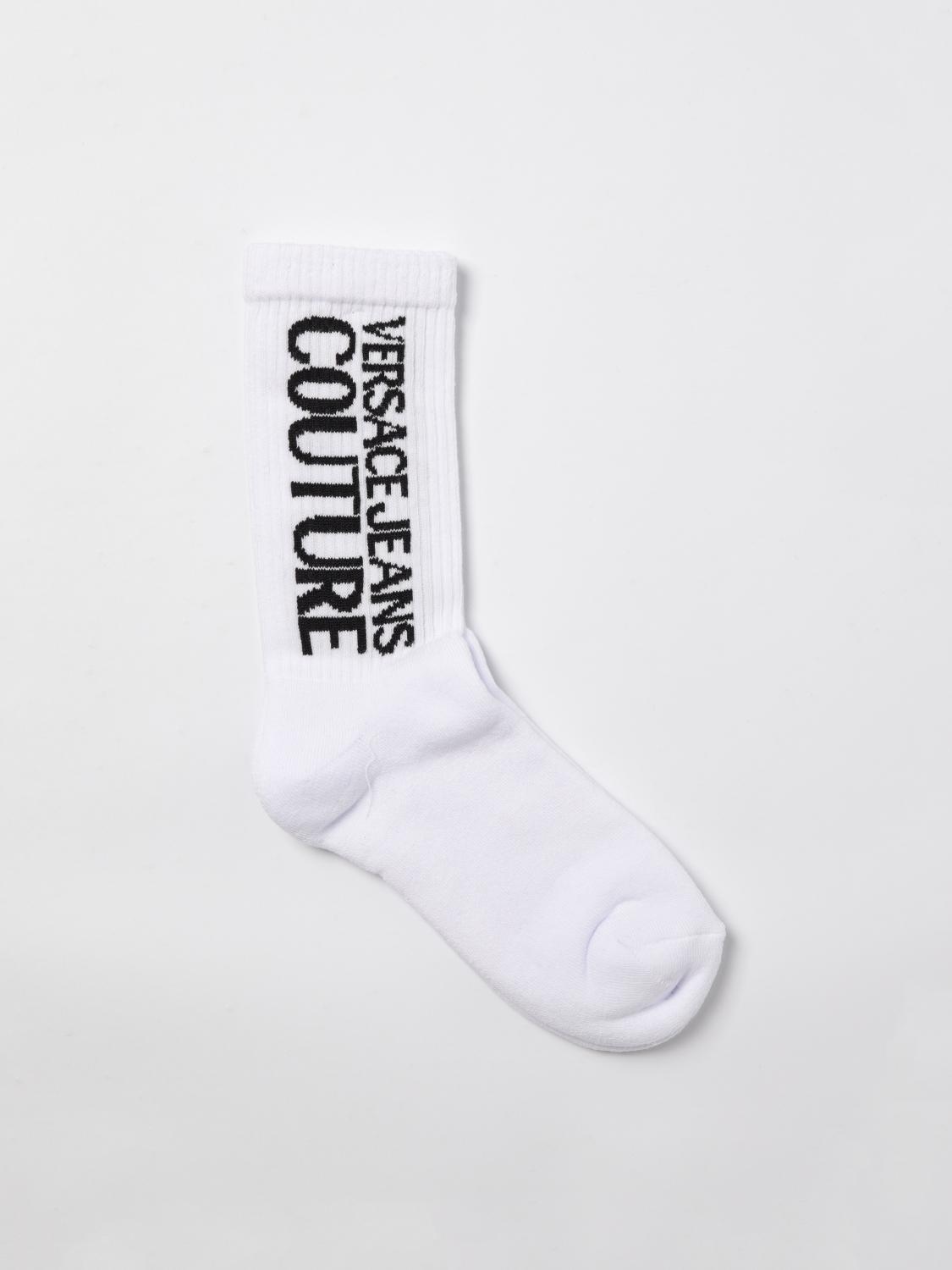 Versace Jeans Couture Socks  Woman Color White In Weiss