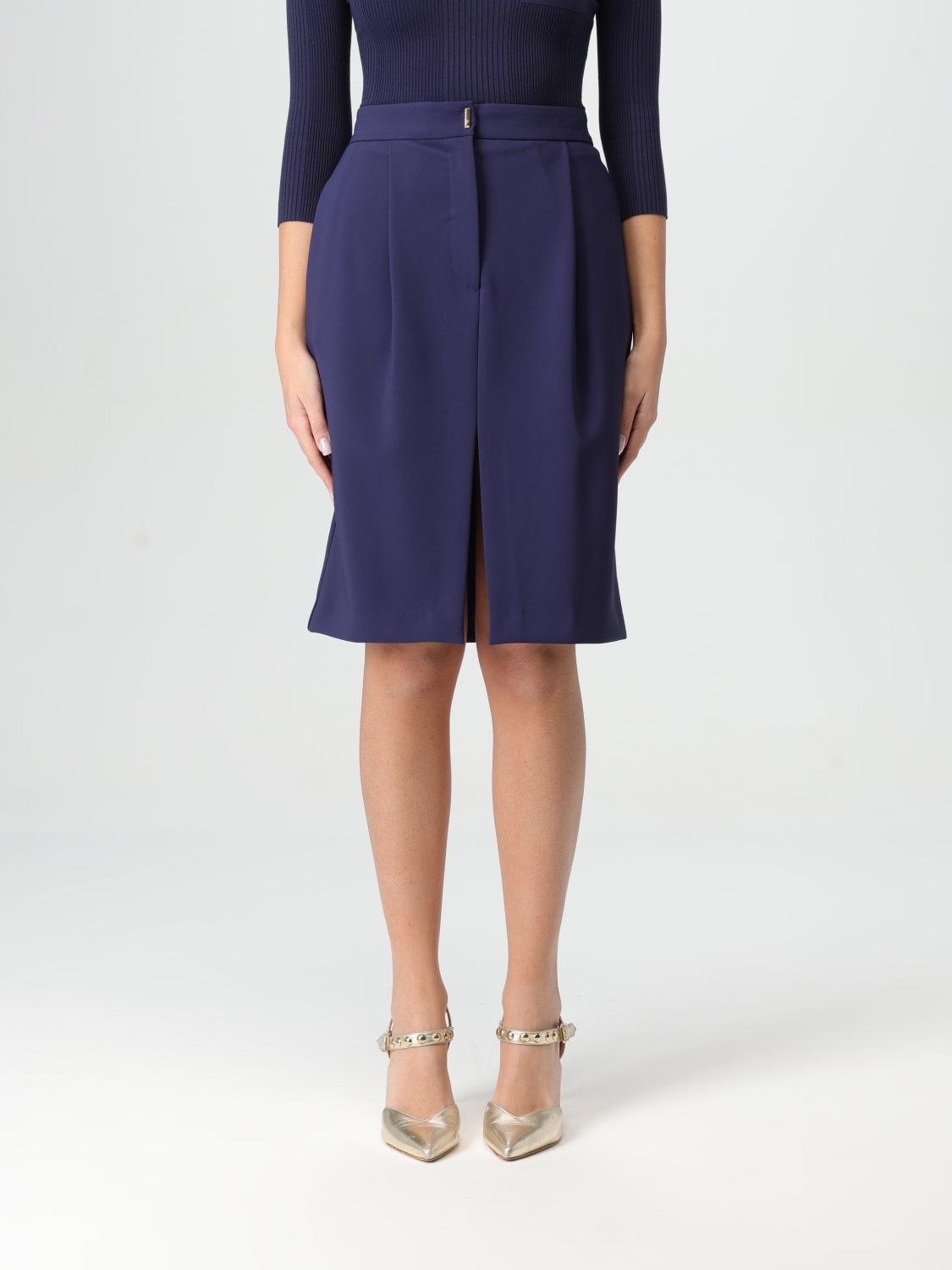 Elisabetta Franchi Skirt  Woman Color Navy In Navy