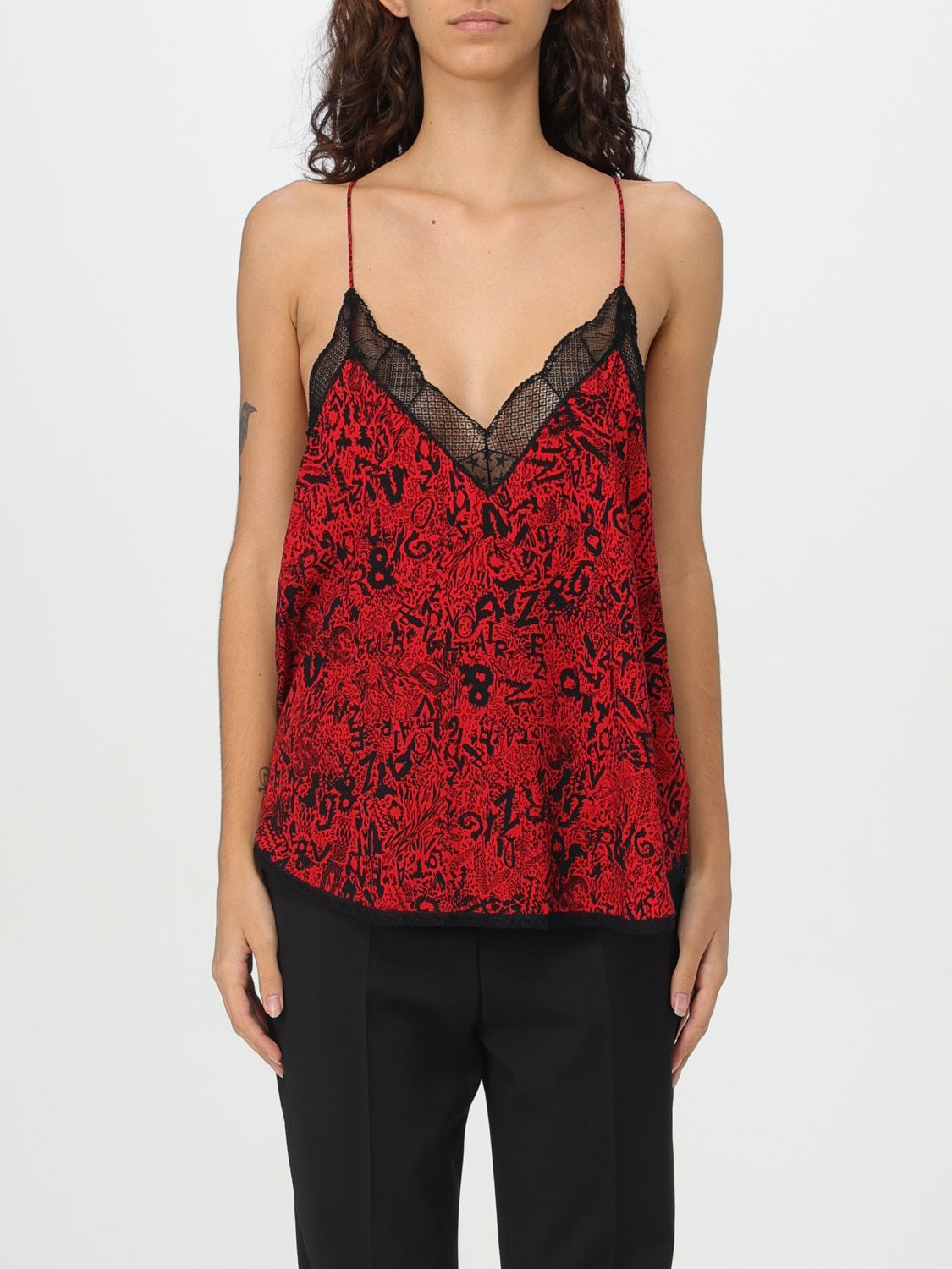 Shop Zadig & Voltaire Top  Woman Color Red In Rot