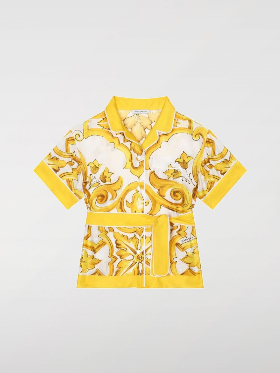 DOLCE & GABBANA SWEATER DOLCE & GABBANA KIDS COLOR YELLOW G33427003