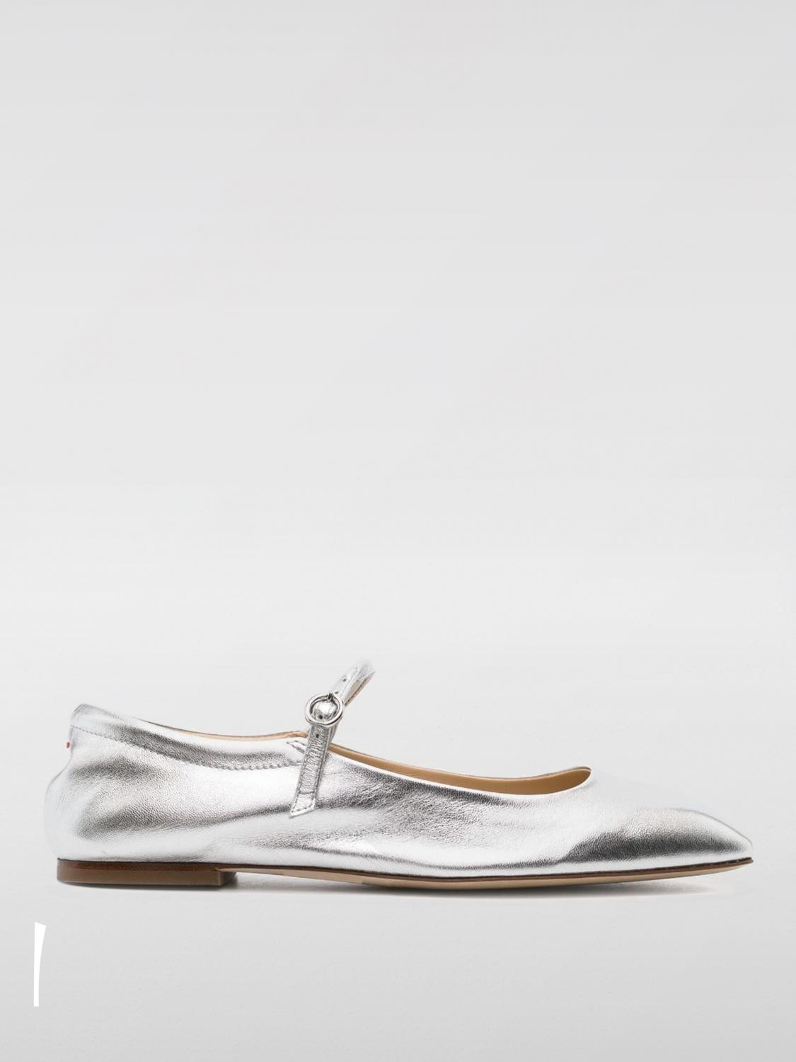 Flat Shoes AEYDE Woman color Silver