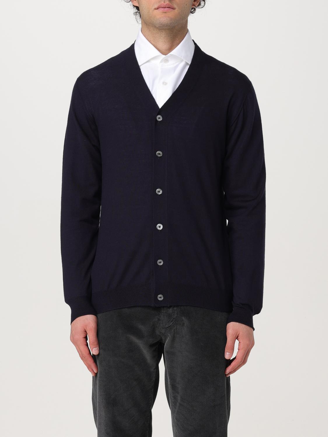 Fedeli Sweater Men Color Blue In Blau