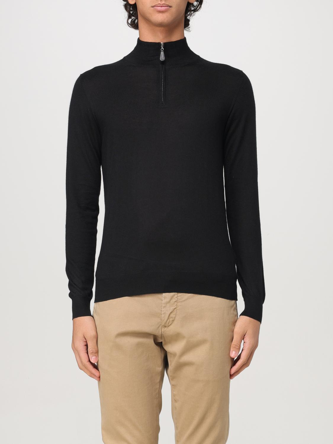 Fedeli Sweater  Men Color Black In Schwarz