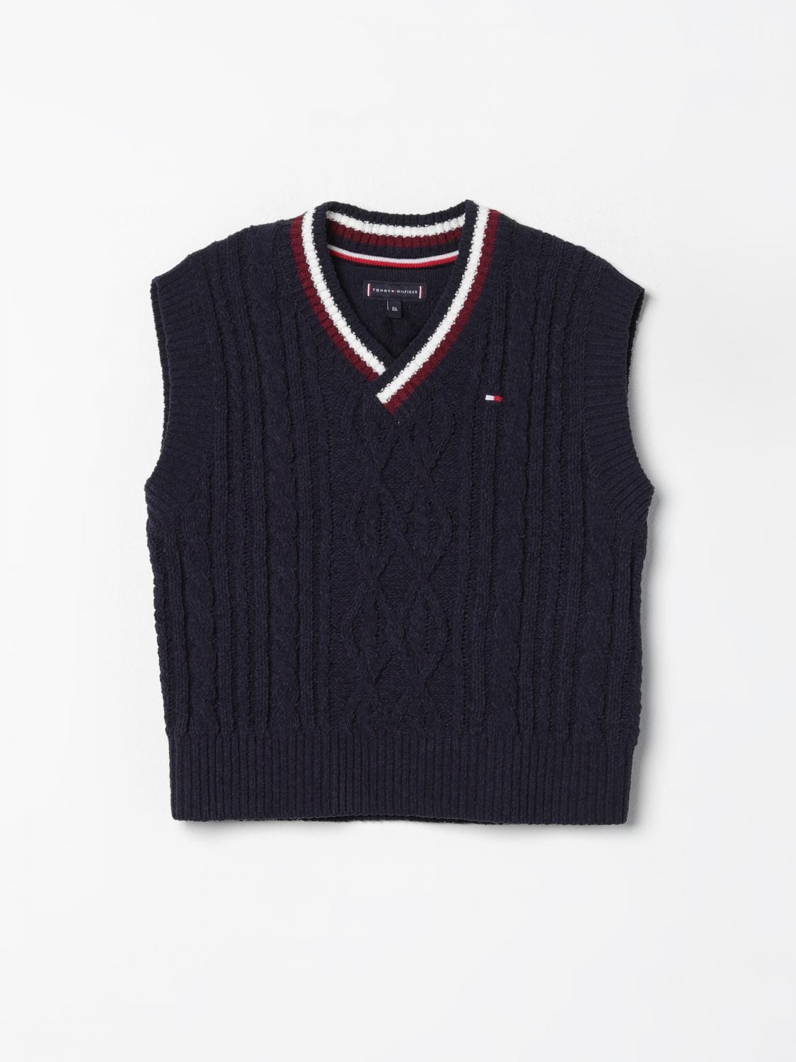 Tommy Hilfiger Vestcoat Kids Color Blue In Blau