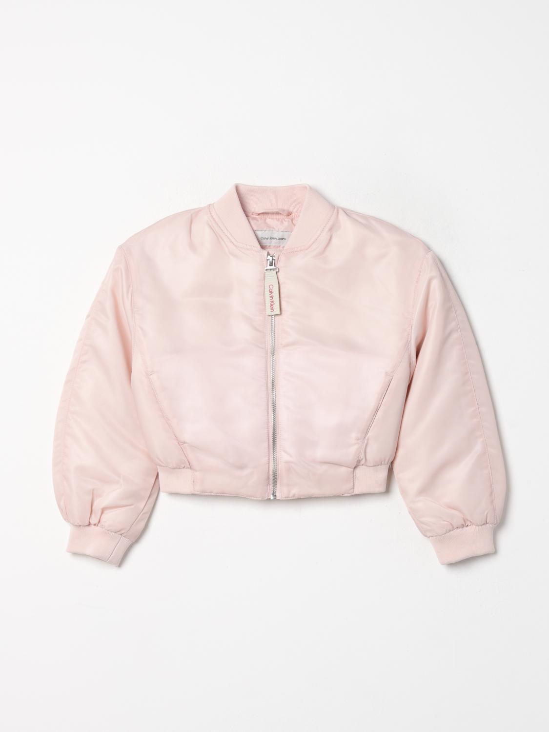 Shop Calvin Klein Jacket Kids Color Pink