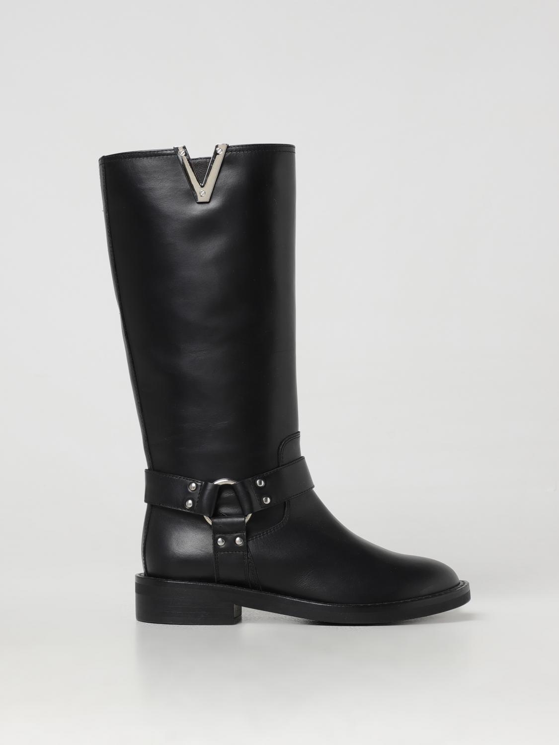 Shop Via Roma 15 Boots Woman Color Black In Schwarz