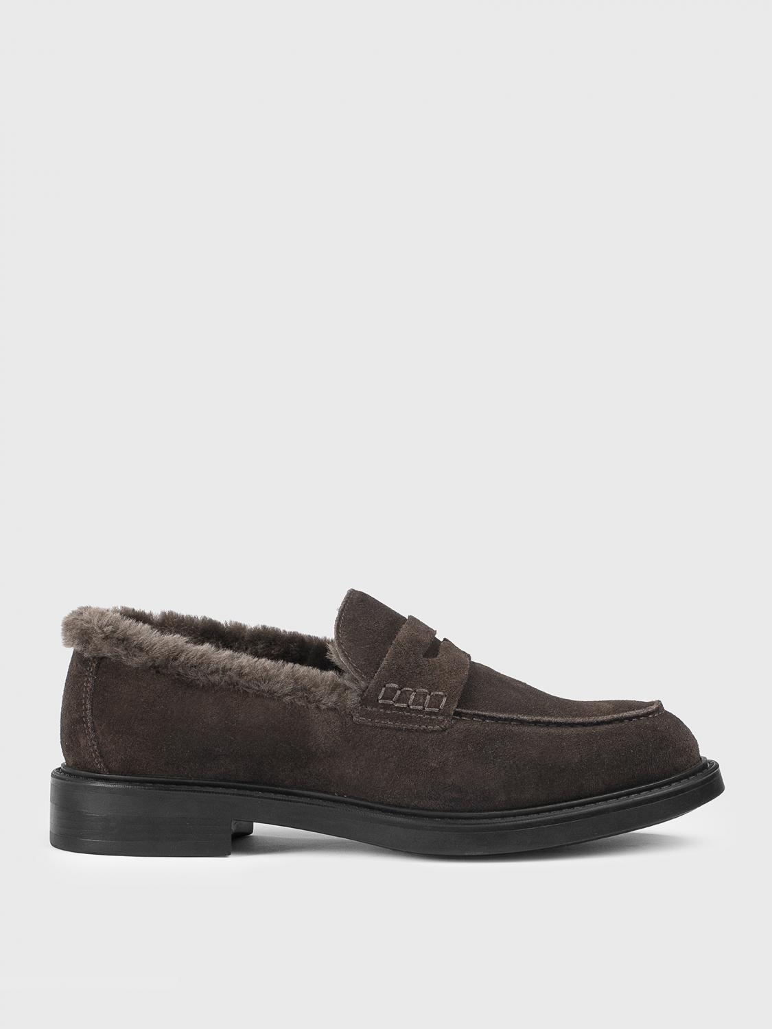 Doucal's Suede Loafers In Braun