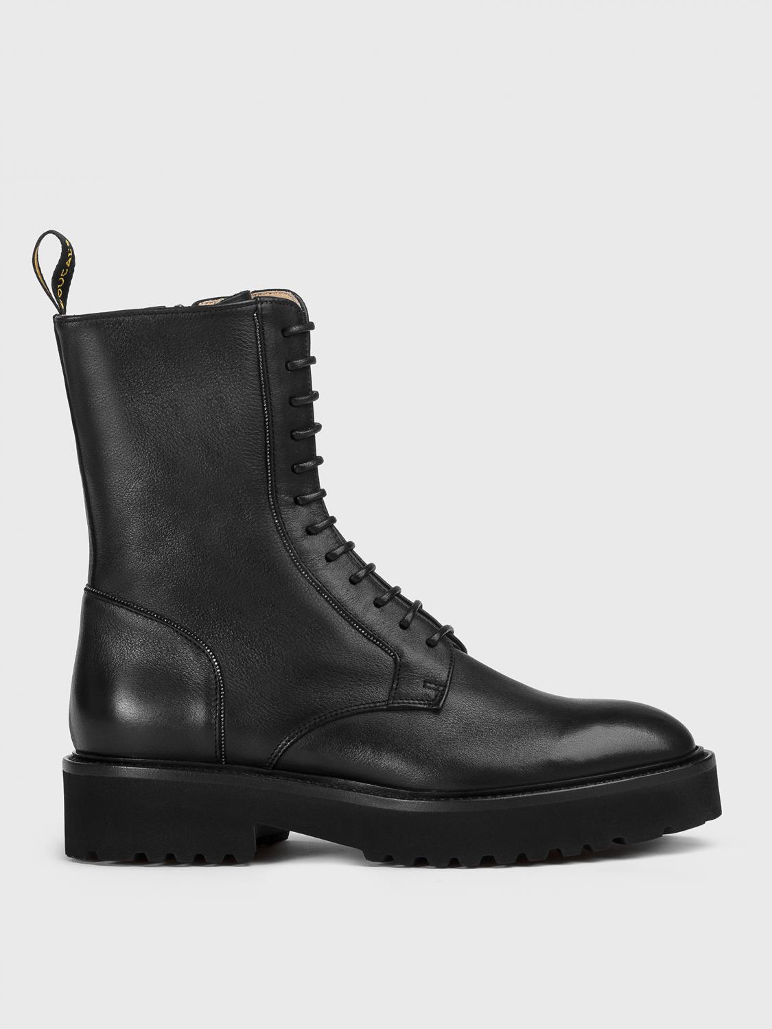 Doucal's Flat Ankle Boots Woman Color Black In Schwarz
