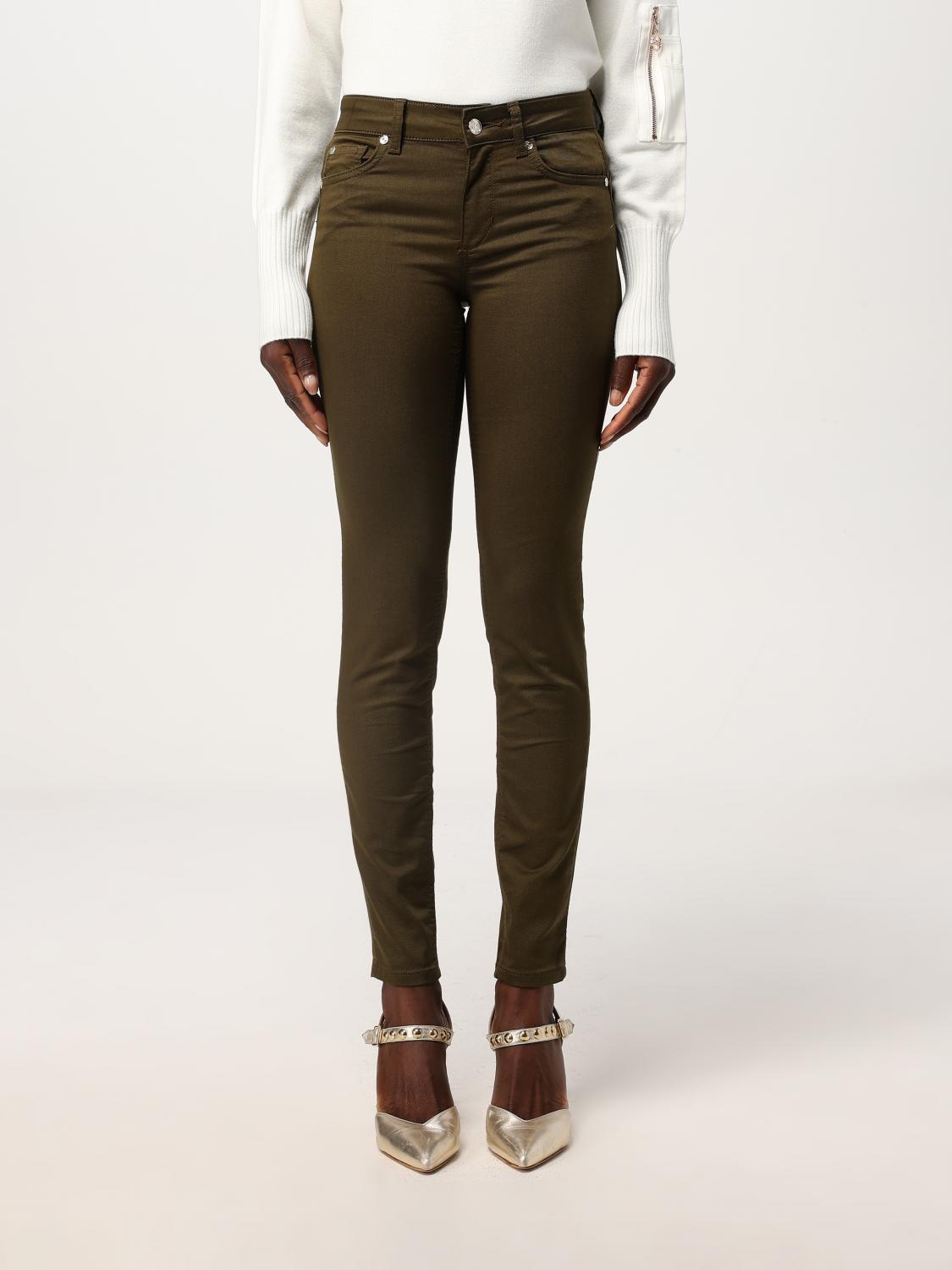Shop Liu •jo Pants Liu Jo Woman Color Olive