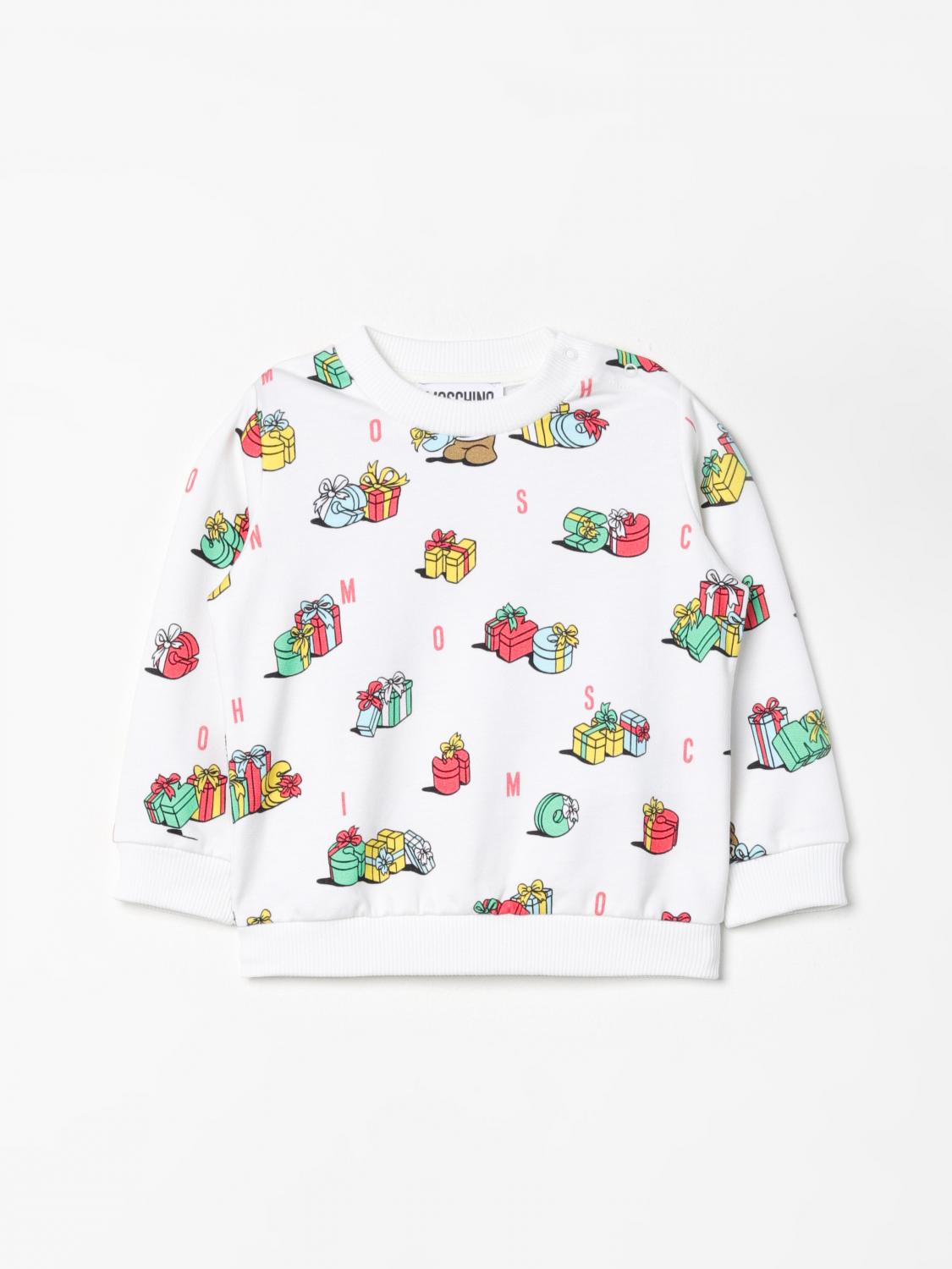 Moschino Sweater Kids Color White In Weiss