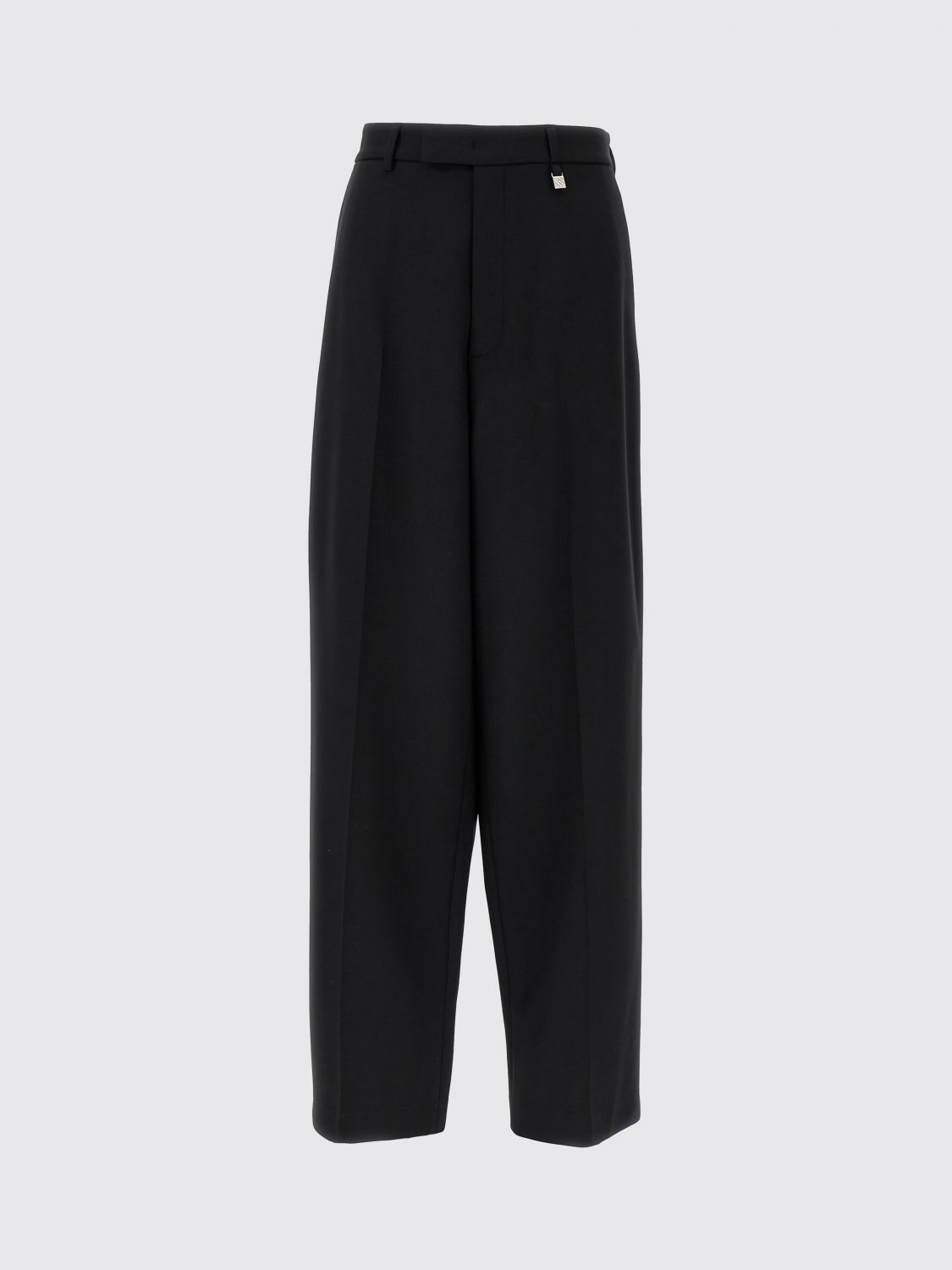 Giuseppe Di Morabito High Waist Wide-leg Wool Trousers In Black