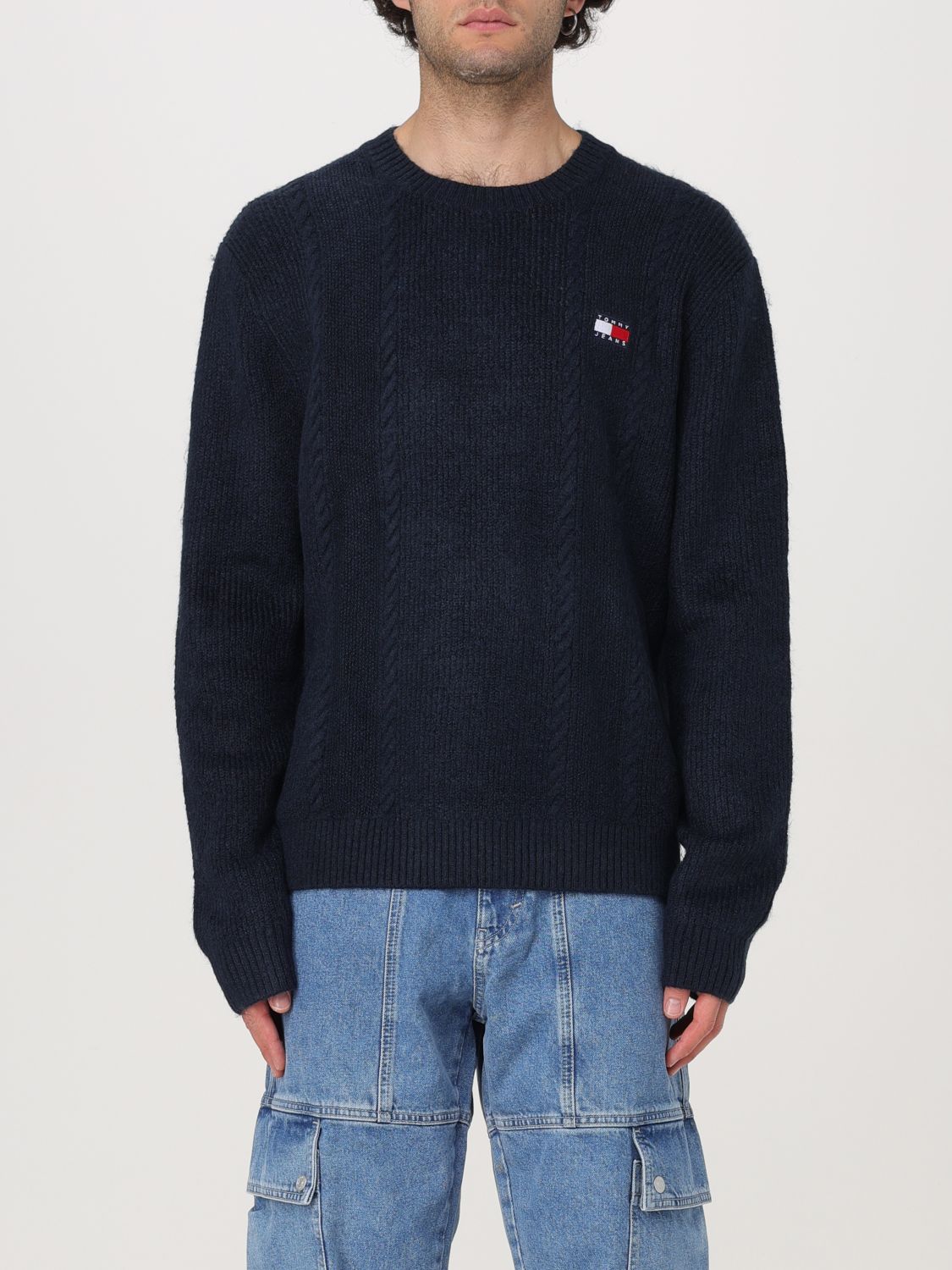 Tommy Jeans Sweater  Men Color Blue In Blau