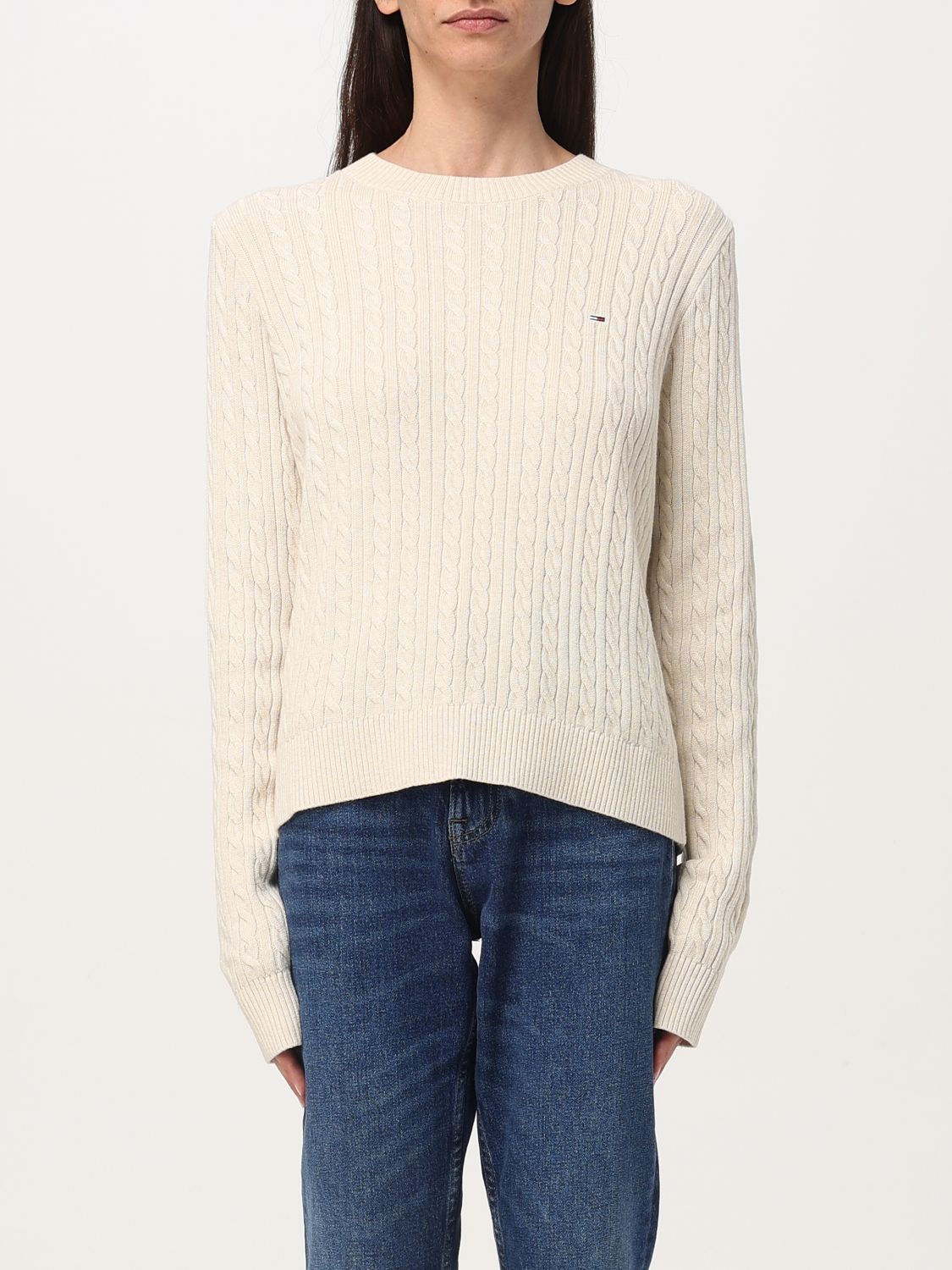 Tommy Jeans Sweater  Woman Color Yellow Cream