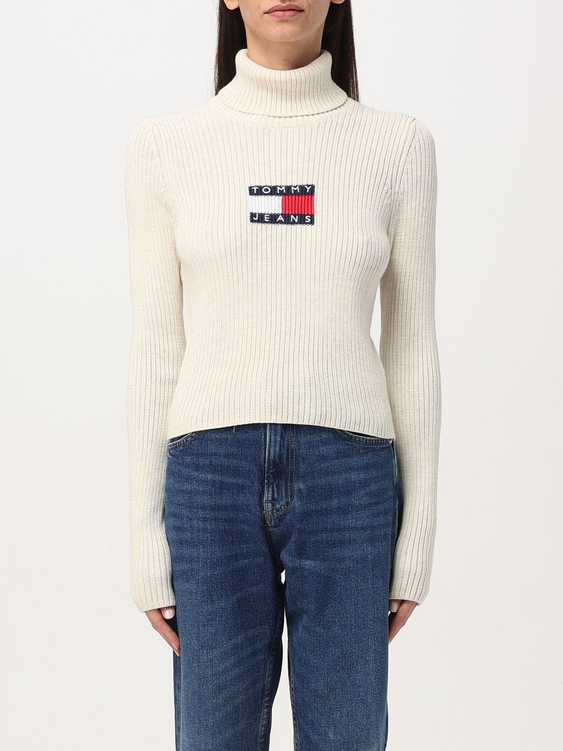 Tommy Jeans Sweater  Woman Color Yellow Cream