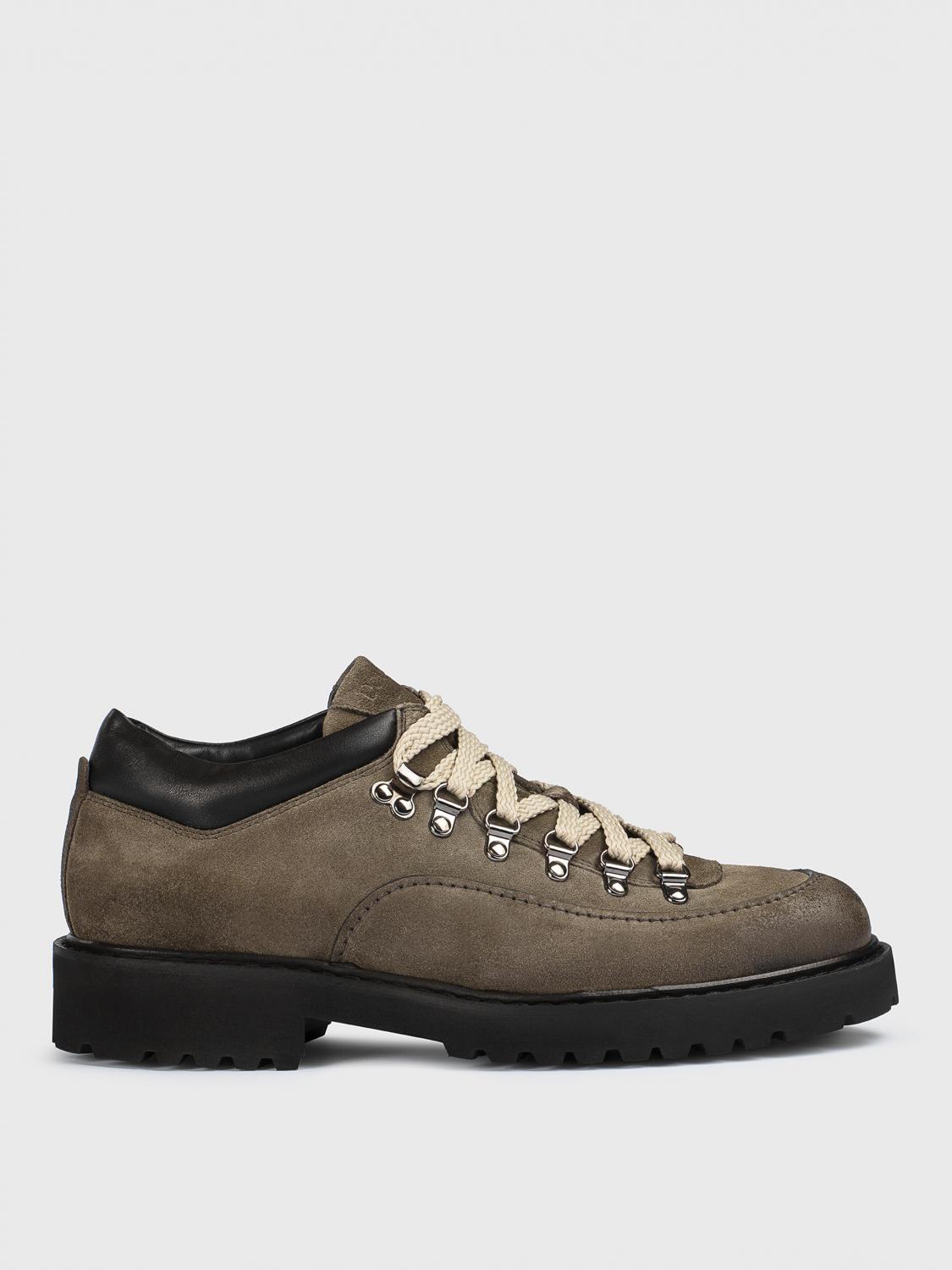 Doucal's Man Ankle Boots Grey Size 9 Leather In Braun