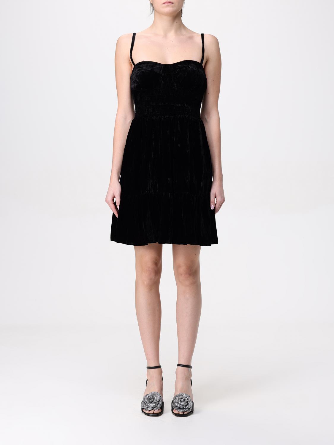 Michael Michael Kors Dress Woman Color Black In Schwarz