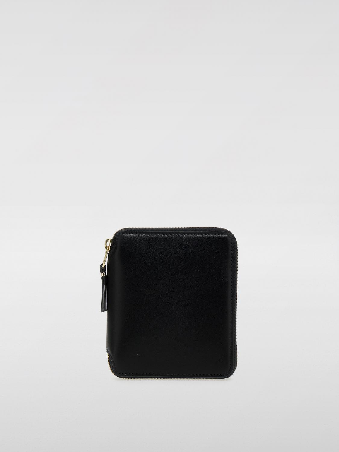 Comme Des Garçons Zip-around Polka-dot Wallet In Black