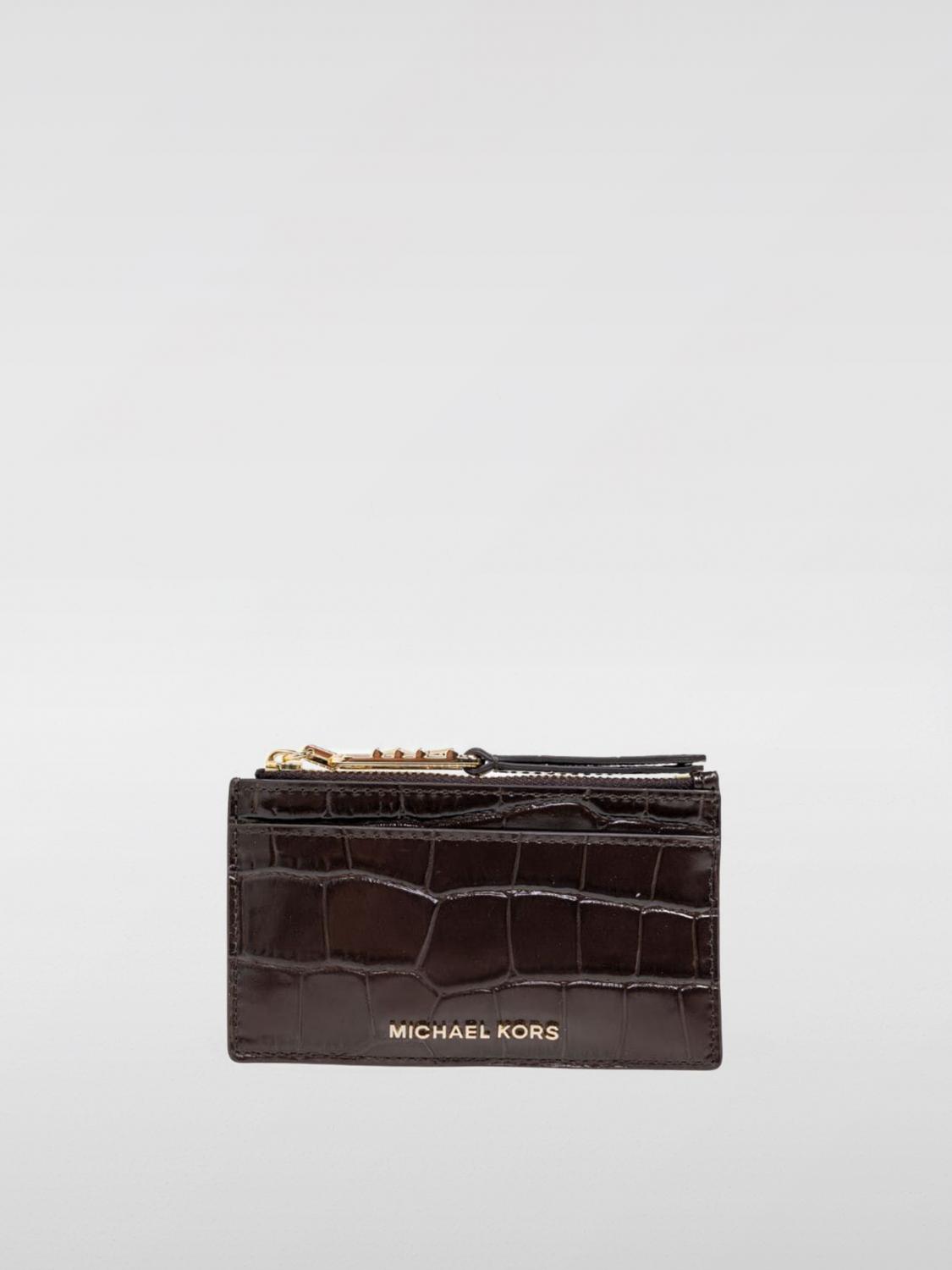 Michael Michael Kors Wallet Woman Color Brown In 棕色