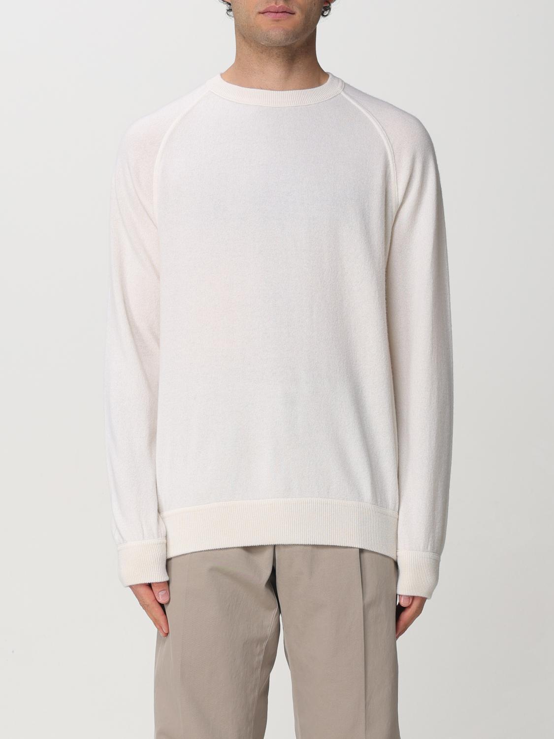 Drumohr Man Sweater Light Grey Size 40 Cotton In Weiss
