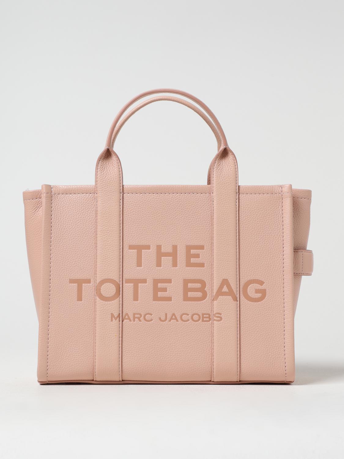 Marc Jacobs The Leather Medium Tote Bag In Pink