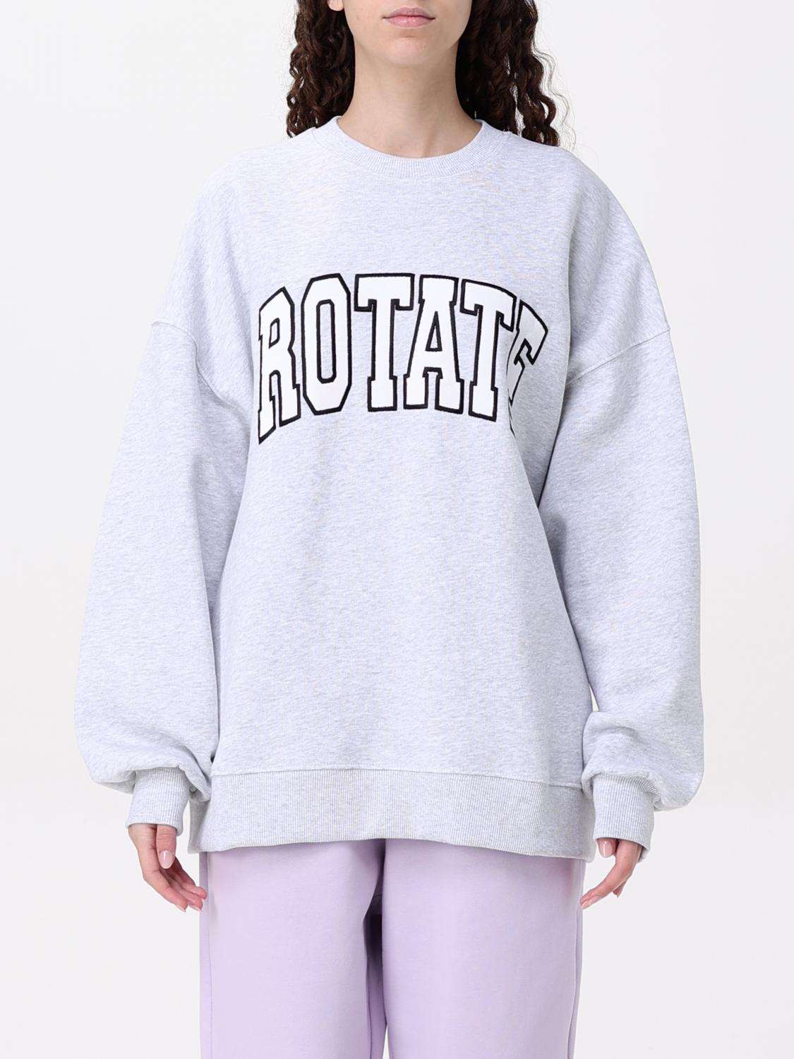 Rotate Birger Christensen Sweatshirt Rotate Woman Color Grey In Gray