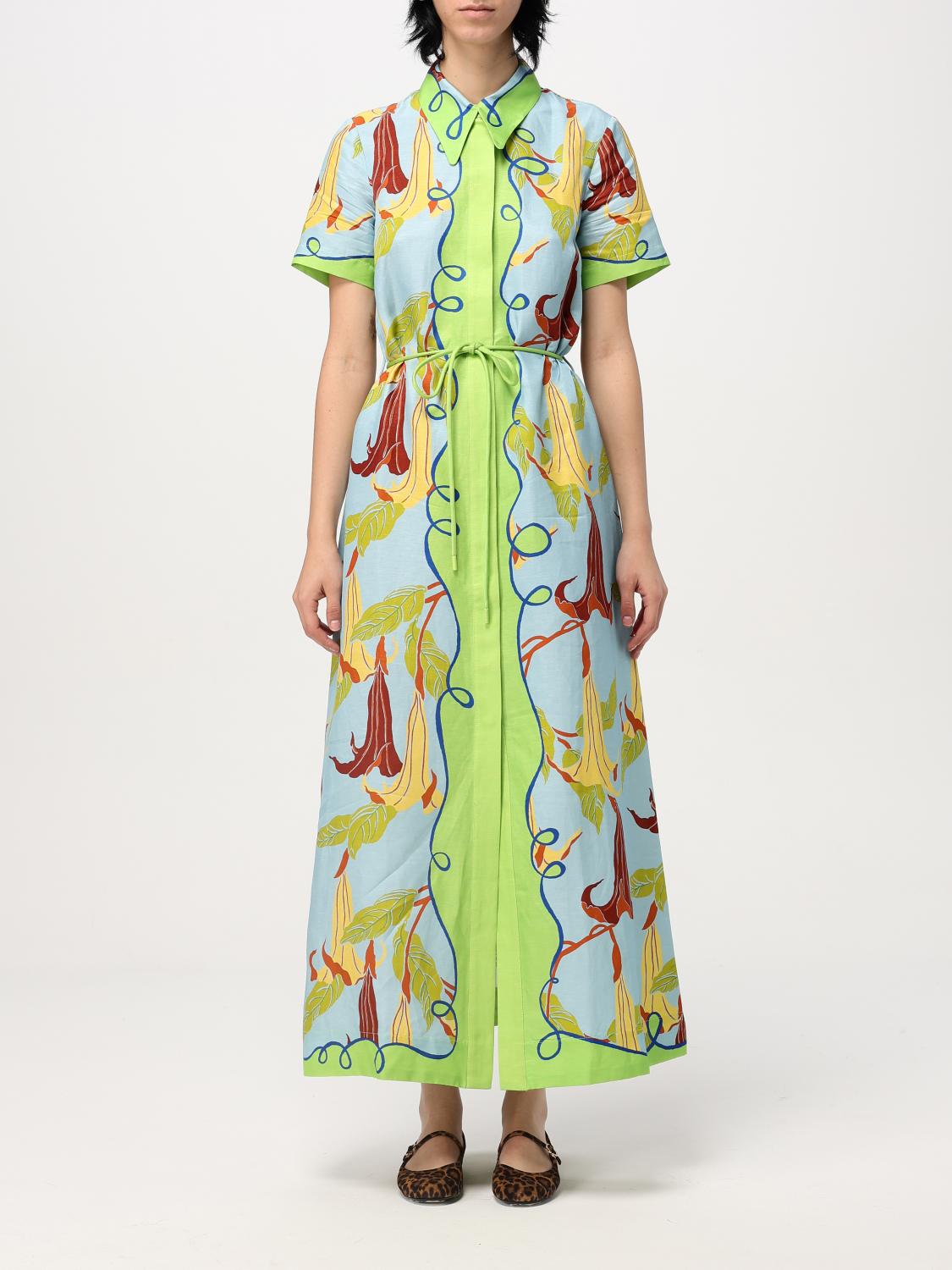 Shop Alemais Dress Woman Color Multicolor In Bunt