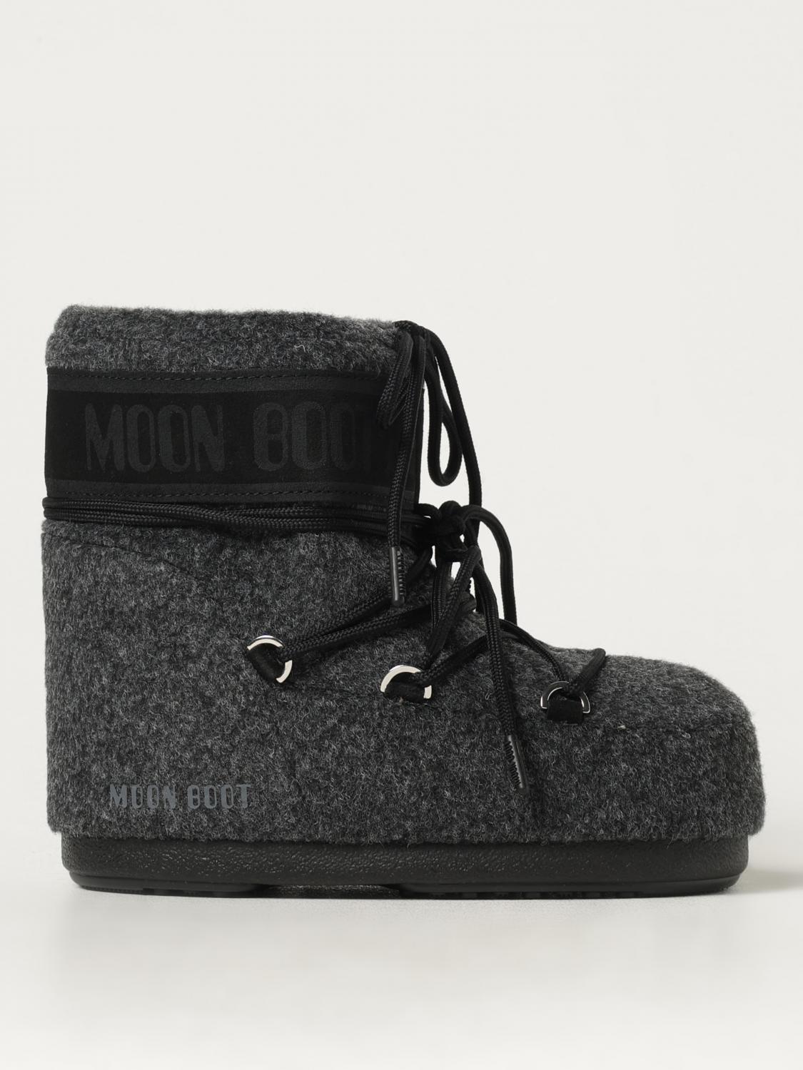 Moon Boot Icon Low Felt Snow Boots An In Schwarz