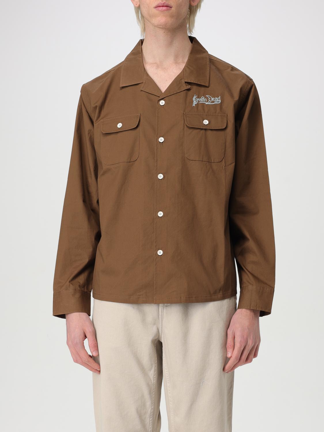 Brain Dead Shirt Men Color Brown In Brown