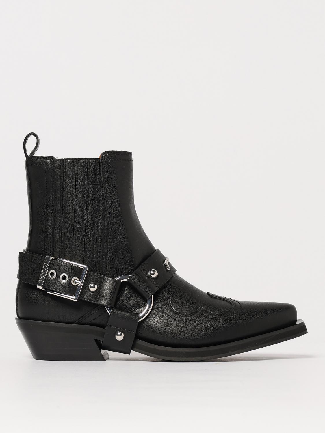 GANNI BOOTS GANNI WOMAN COLOR BLACK G41157002