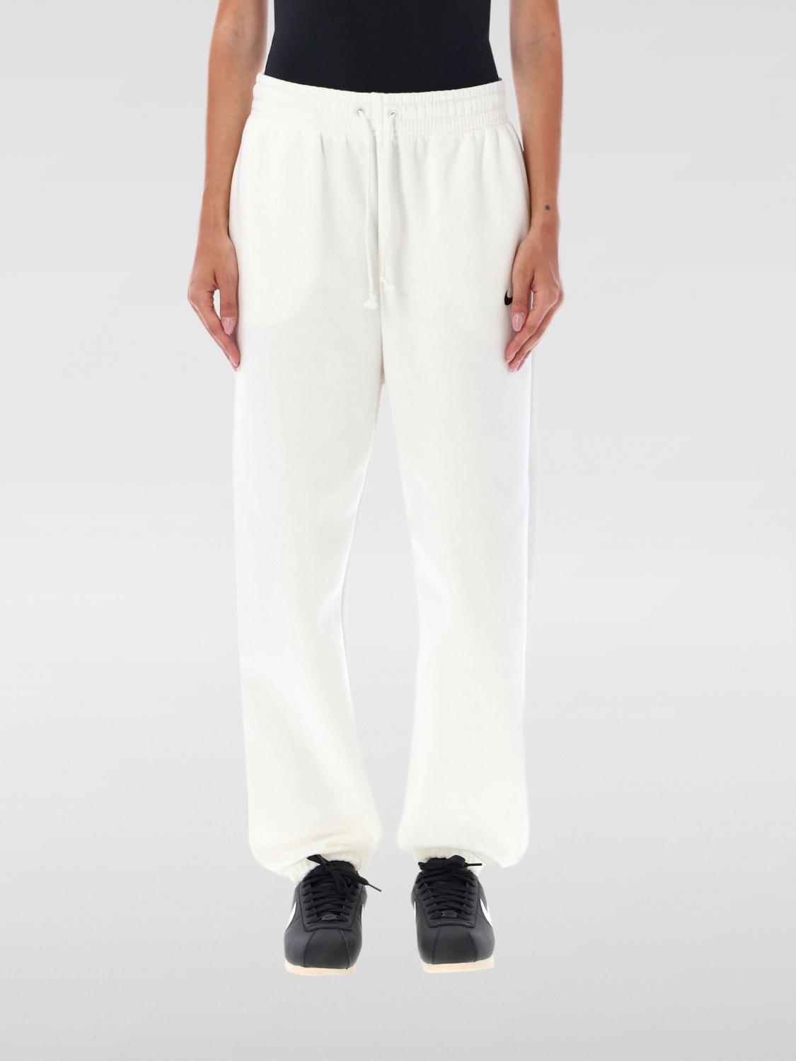 Nike Swoosh-embroidered Track Pants In Weiss