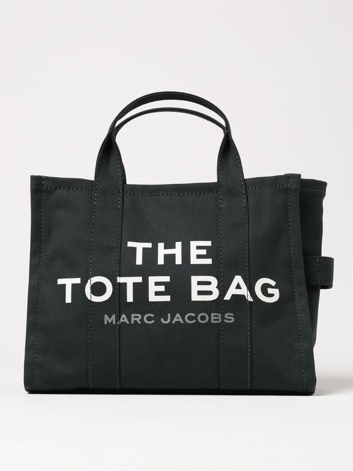 Marc Jacobs Compact Green Canvas Tote With Adjustable Strap In Neutral
