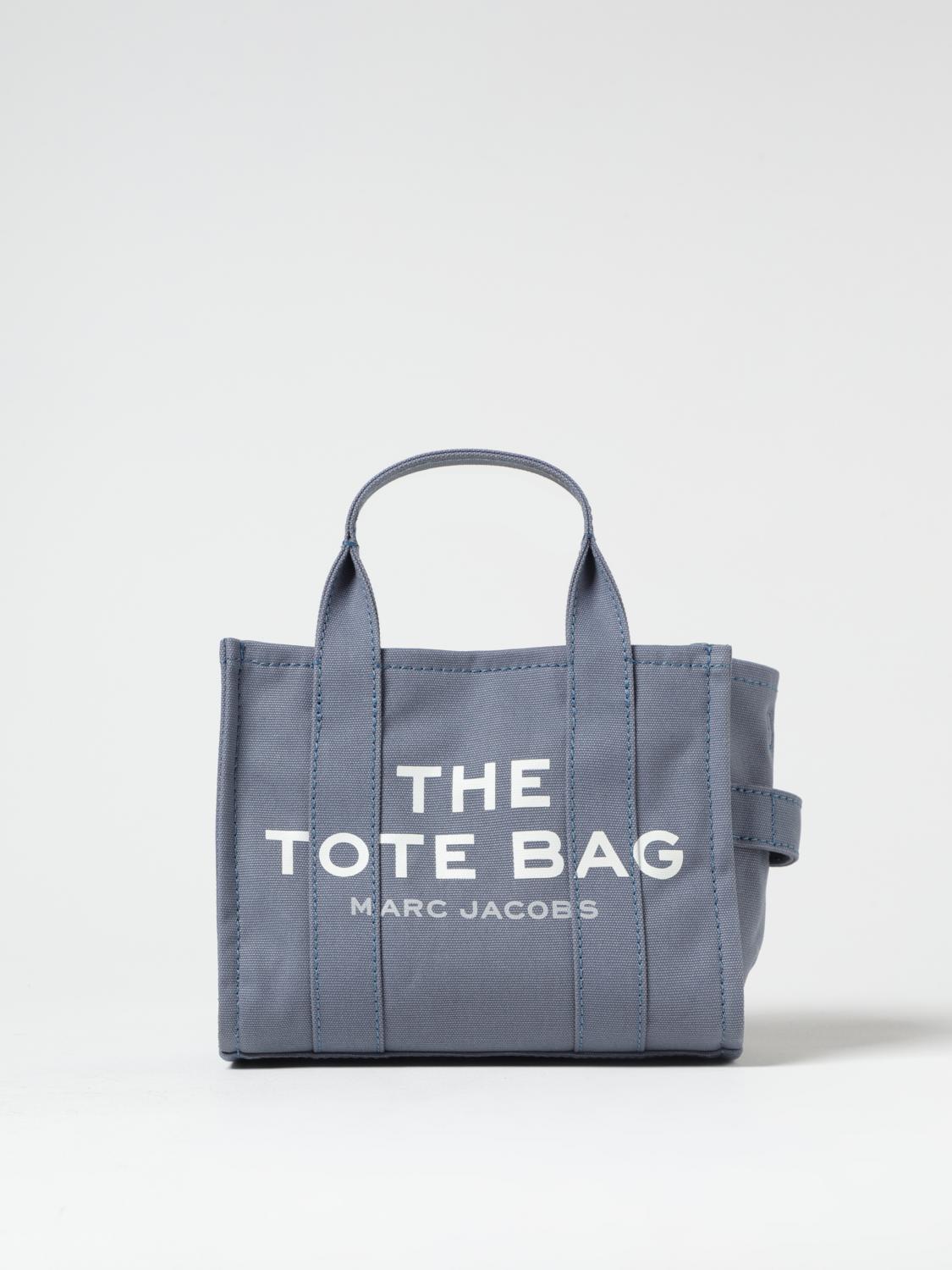 Marc Jacobs Air Force Blue Canvas Mini The Tote Bag Handbag In Blue