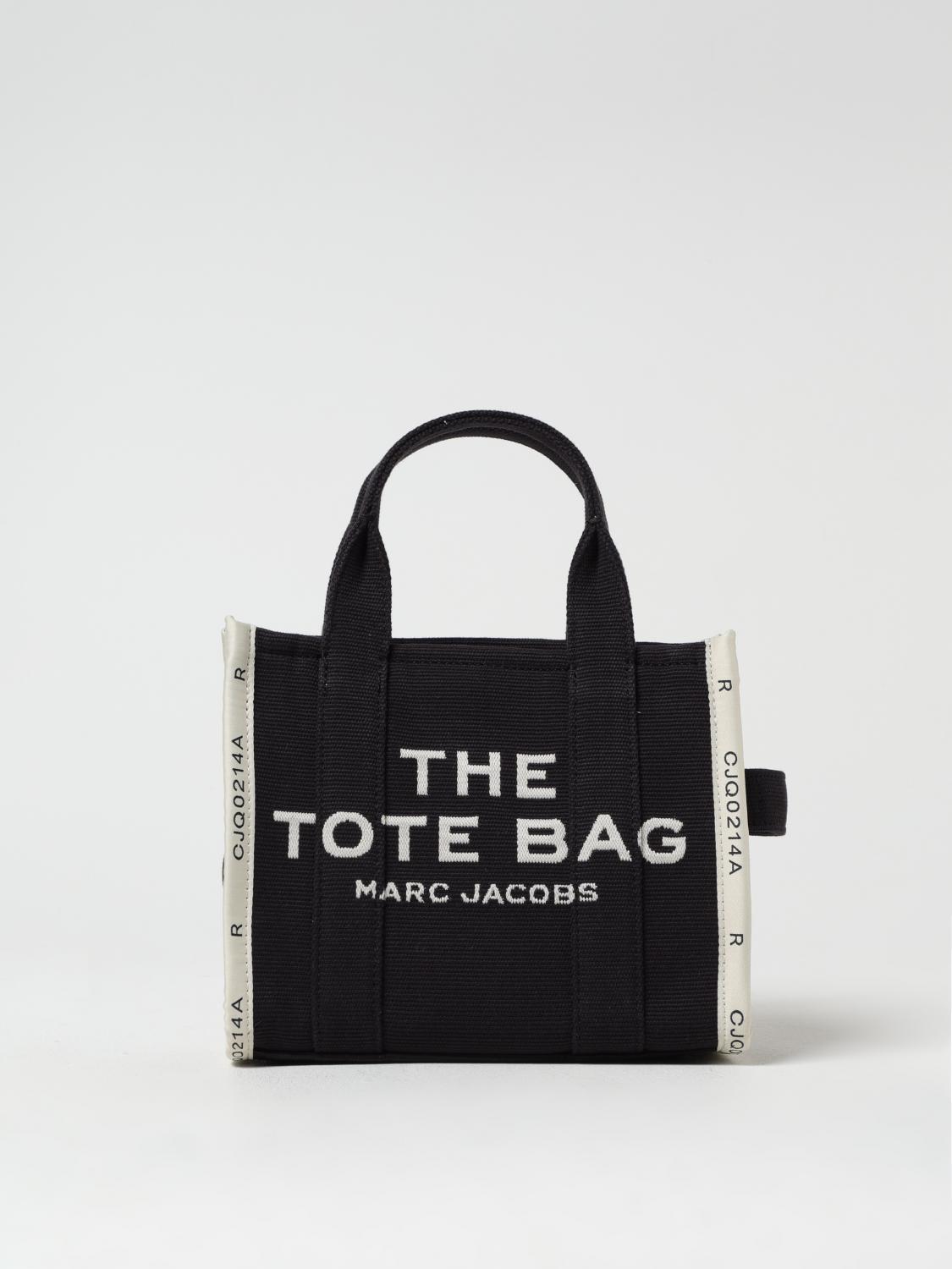 Marc Jacobs The Mini Tote Cotton-blend Tote Bag In Black