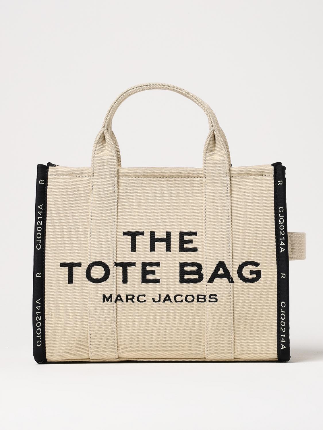 Marc Jacobs The Tote Bag In Canvas With Embroidered Logo In Nude