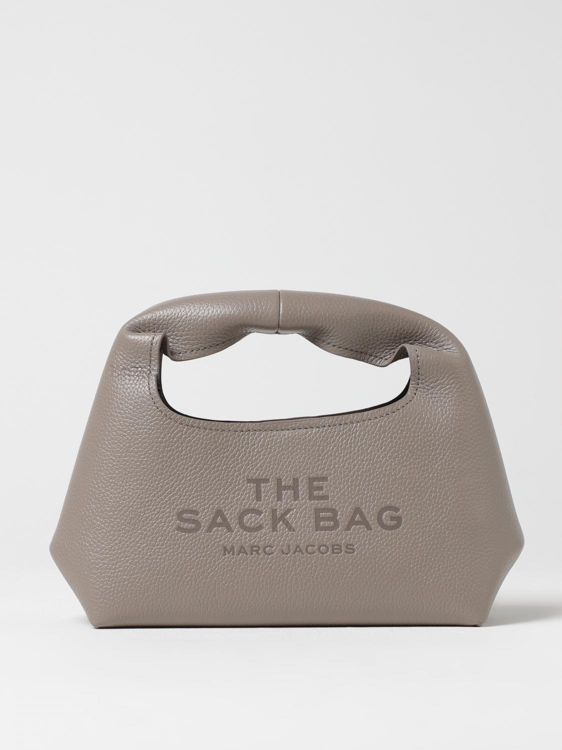 Marc Jacobs Mini Sack Handbag In Soft Full-grain Leather In Cream