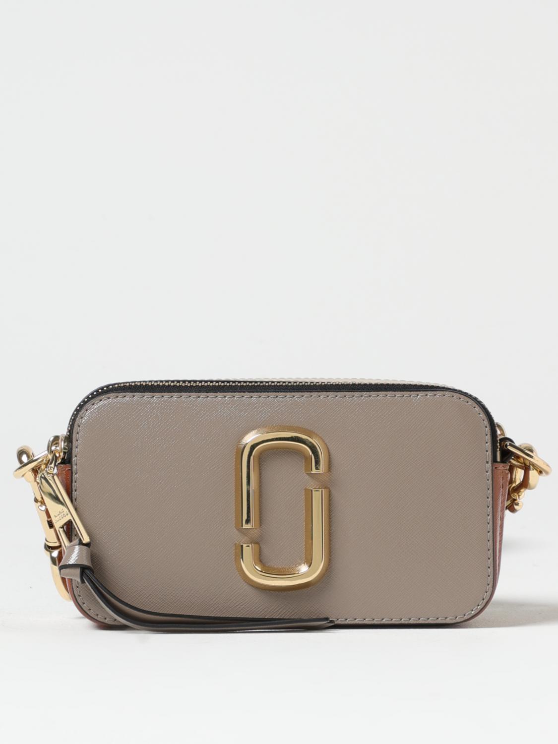 Marc Jacobs The Snapshot Aus Zementweissem Leder In Grey
