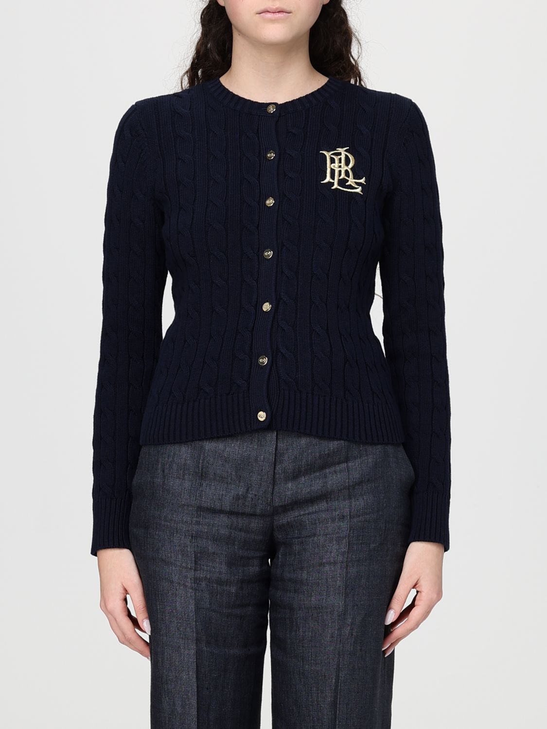 Ralph Lauren Lauren Cardigan Woman In Blue