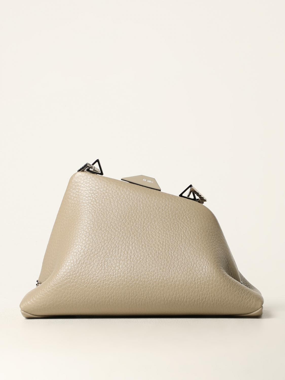 Shop Attico Shoulder Bag The  Woman Color Earth