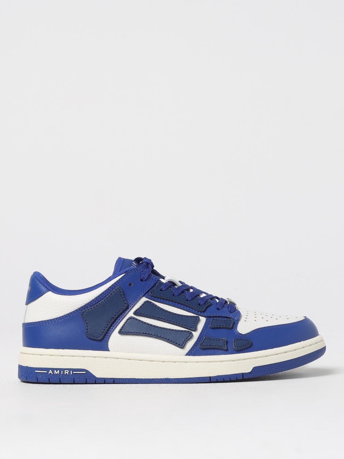 Amiri Perforated Detailing Lace-up Sneakers For Men In Blue