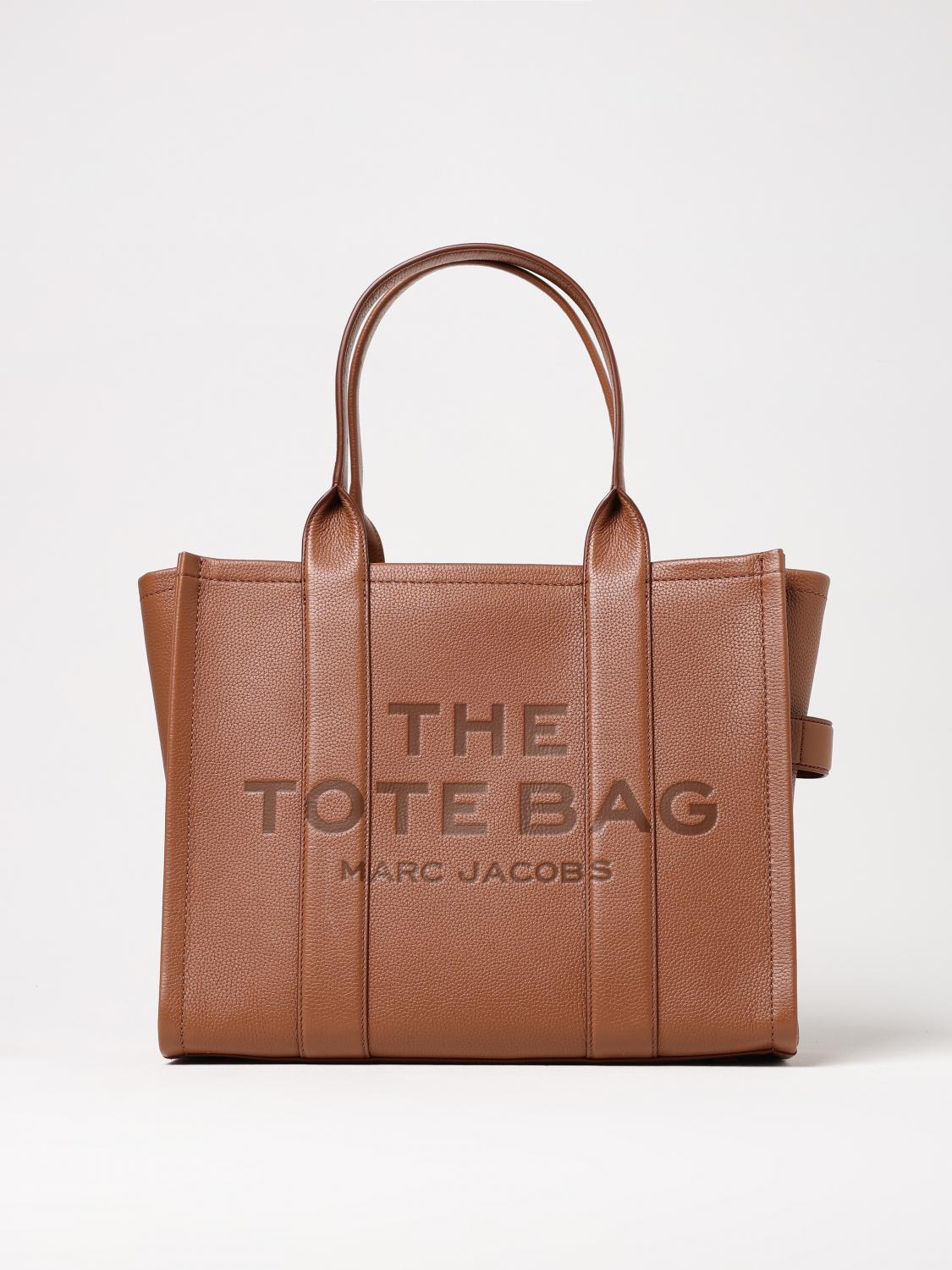 Marc Jacobs The Large Tote Bag In Grained Leather In Brown