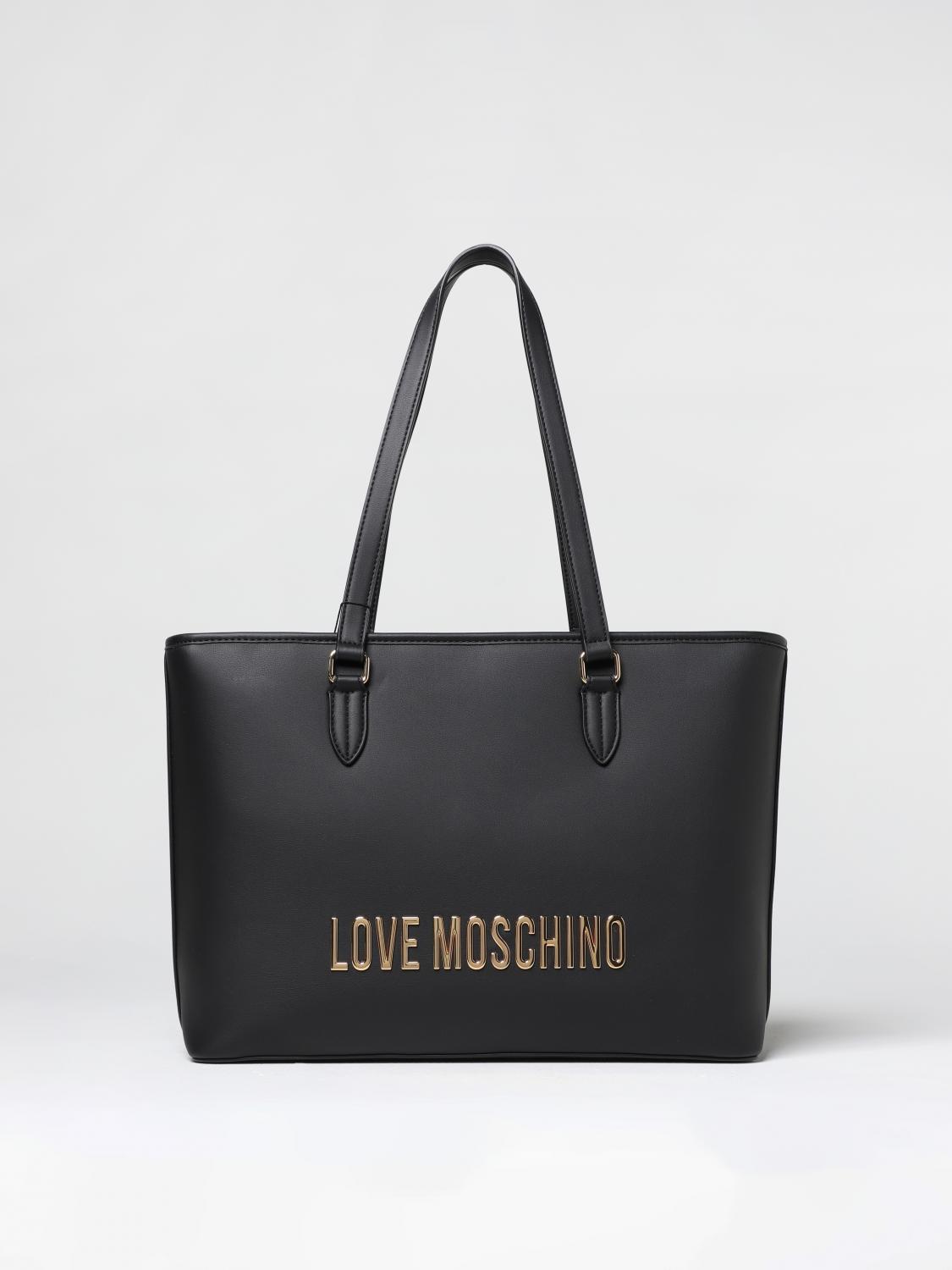 Love Moschino Shoulder Bags Eco Friendly Woman Polyurethane Black In Black