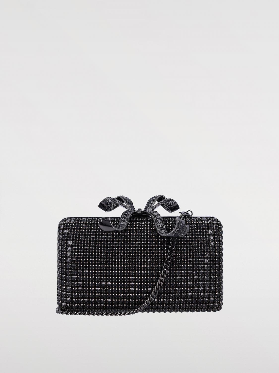 Shop Self-portrait Mini Bag  Woman Color Black