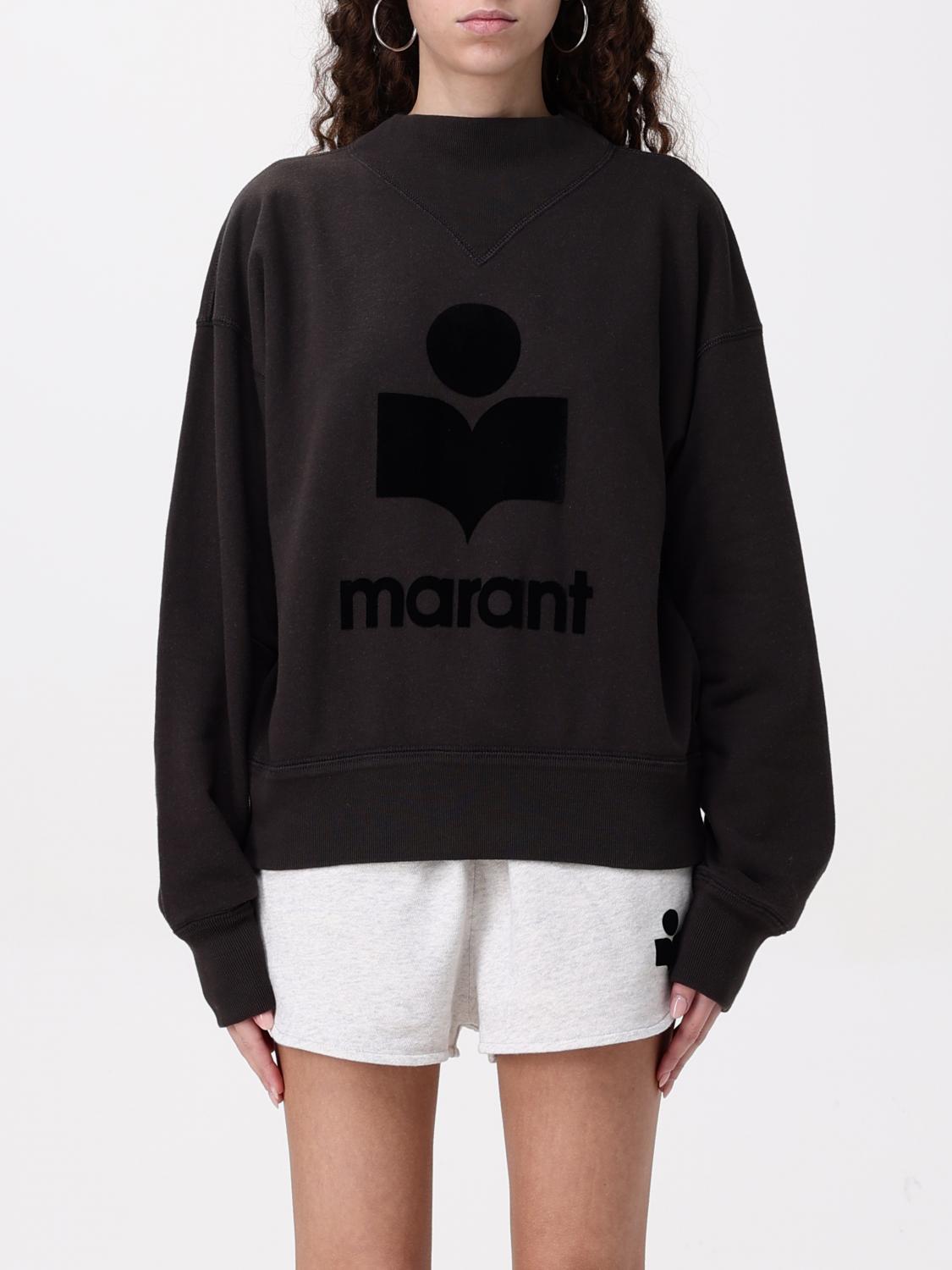 Isabel Marant Étoile Isabel Marant Etoile Moby Sweatshirt With Flocked Logo In Black